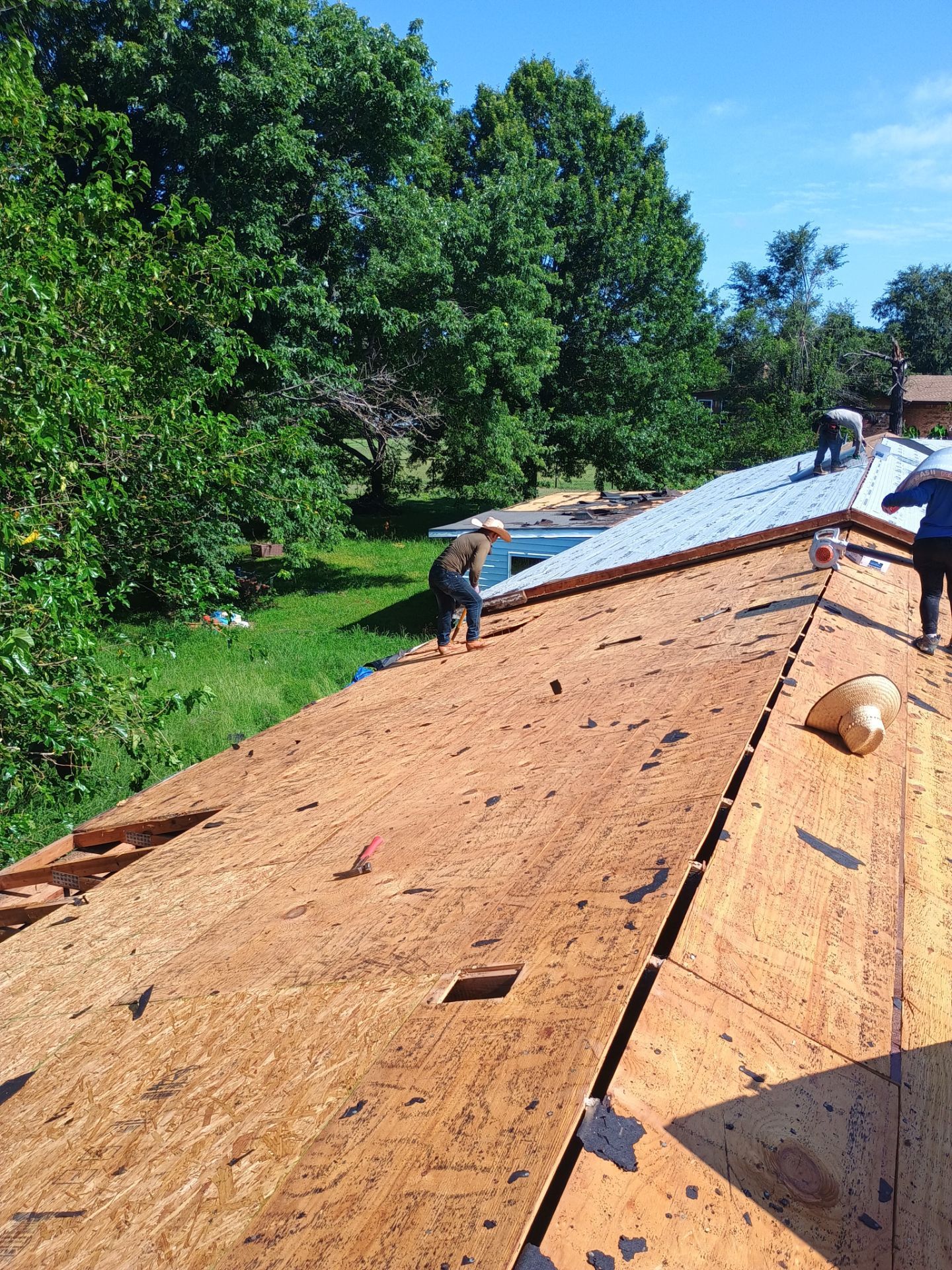 Storm Damage Restoration and Complete Roof Replacement in Pauls Valley by BANA Roofing and Solar Supply