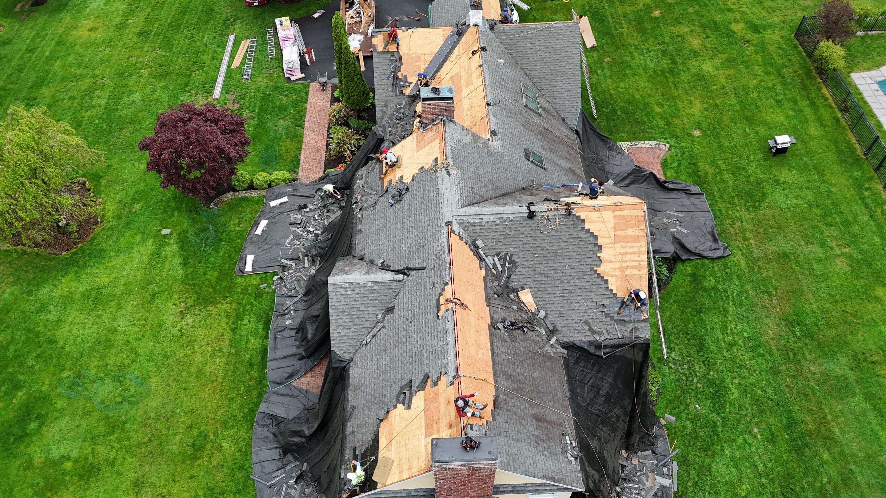 Roof Replacement with Owens Corning Shingles and Copper Flashing by Mighty Dog Roofing of Greater Middlesex County