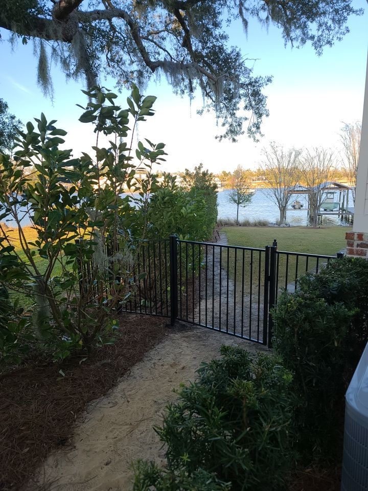 Black  4' Aluminum using Black 2 rail Aluminum by Hip Square Fence Inc.