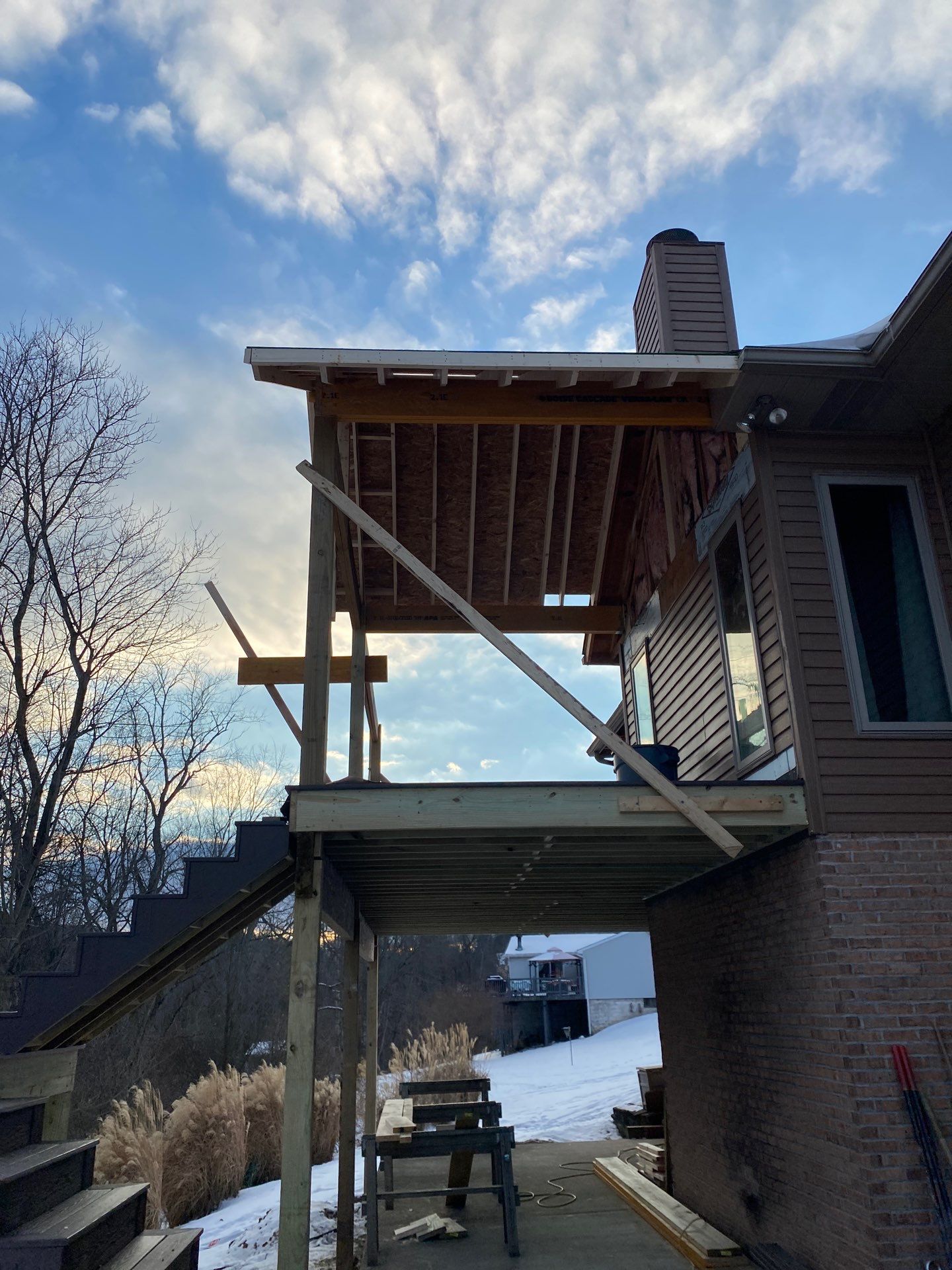 Deck and Roof Build by Cousins Roofing Siding & Decks