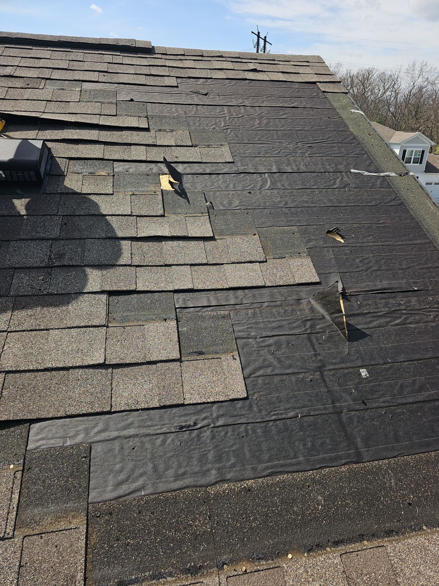 Roof Repair - Vents and Improper Nailing by Winchester Roofing
