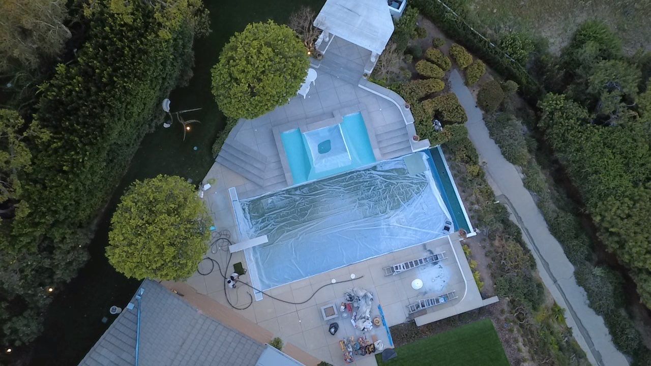 Concrete Cleaning With Sandblasting & Sealing 