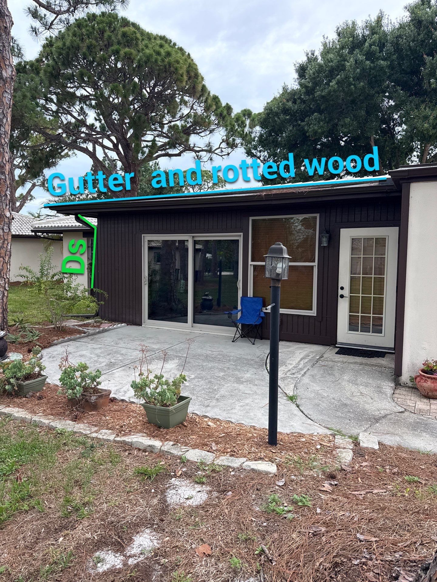 Seamless Aluminum Gutter Installation using Musket Brown Seamless Gutters in Nokomis FL by Gutter Professors