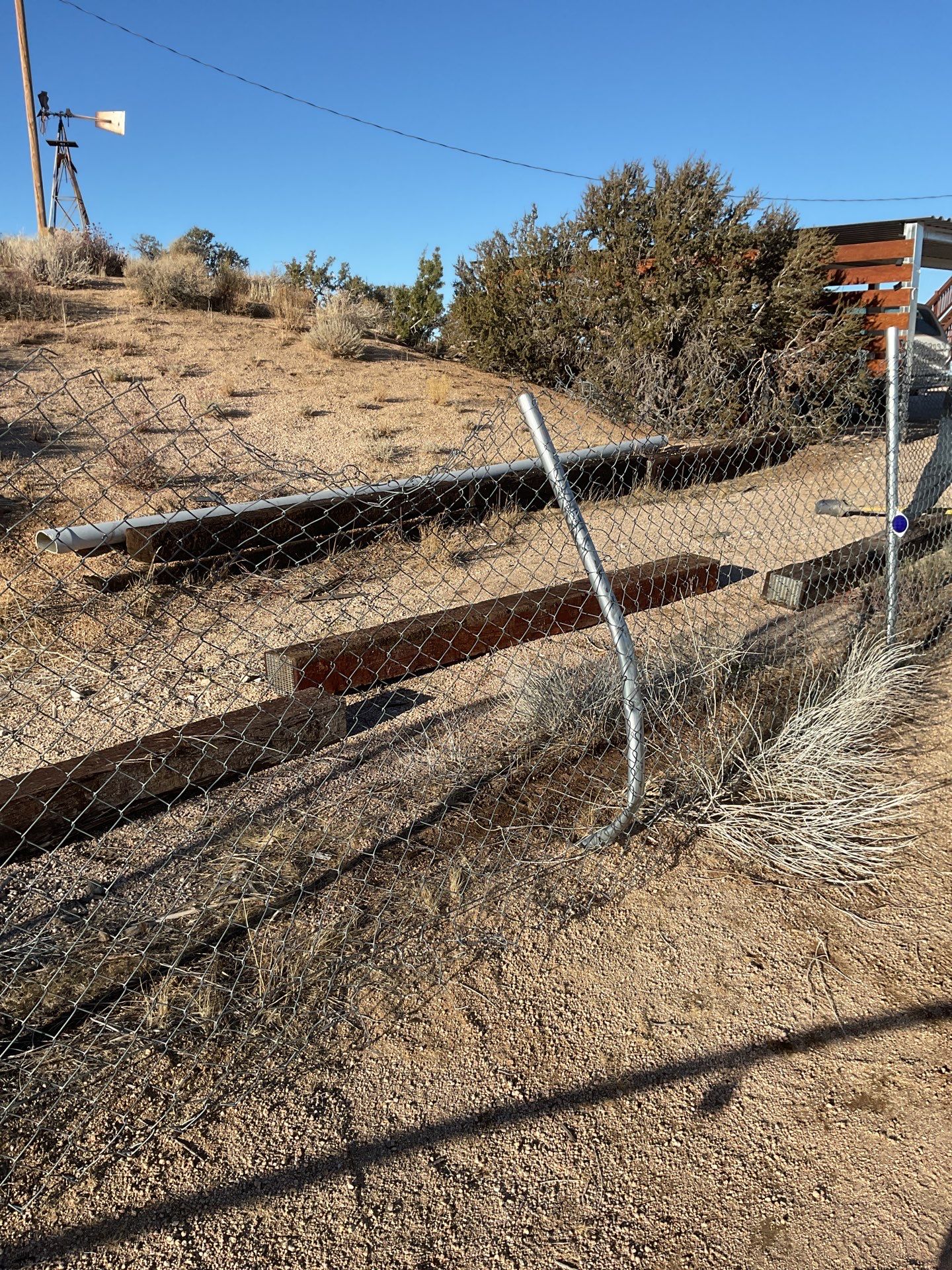 Fence Repair using chain -link by Fence Guys Inc. 