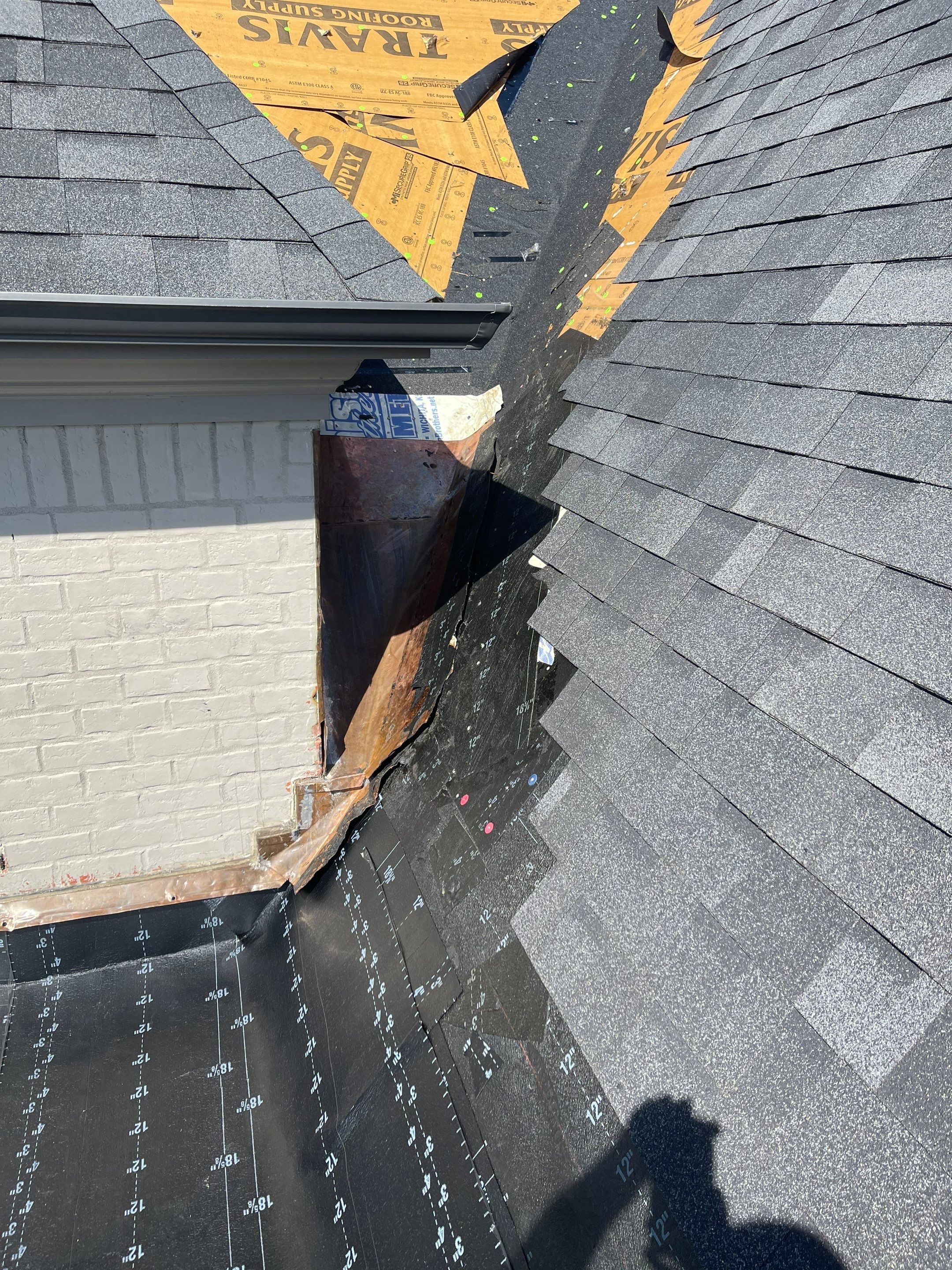 Architectural Shingle Roof Repair and Custom Copper Flashing in Germantown by Revival Roofing Services