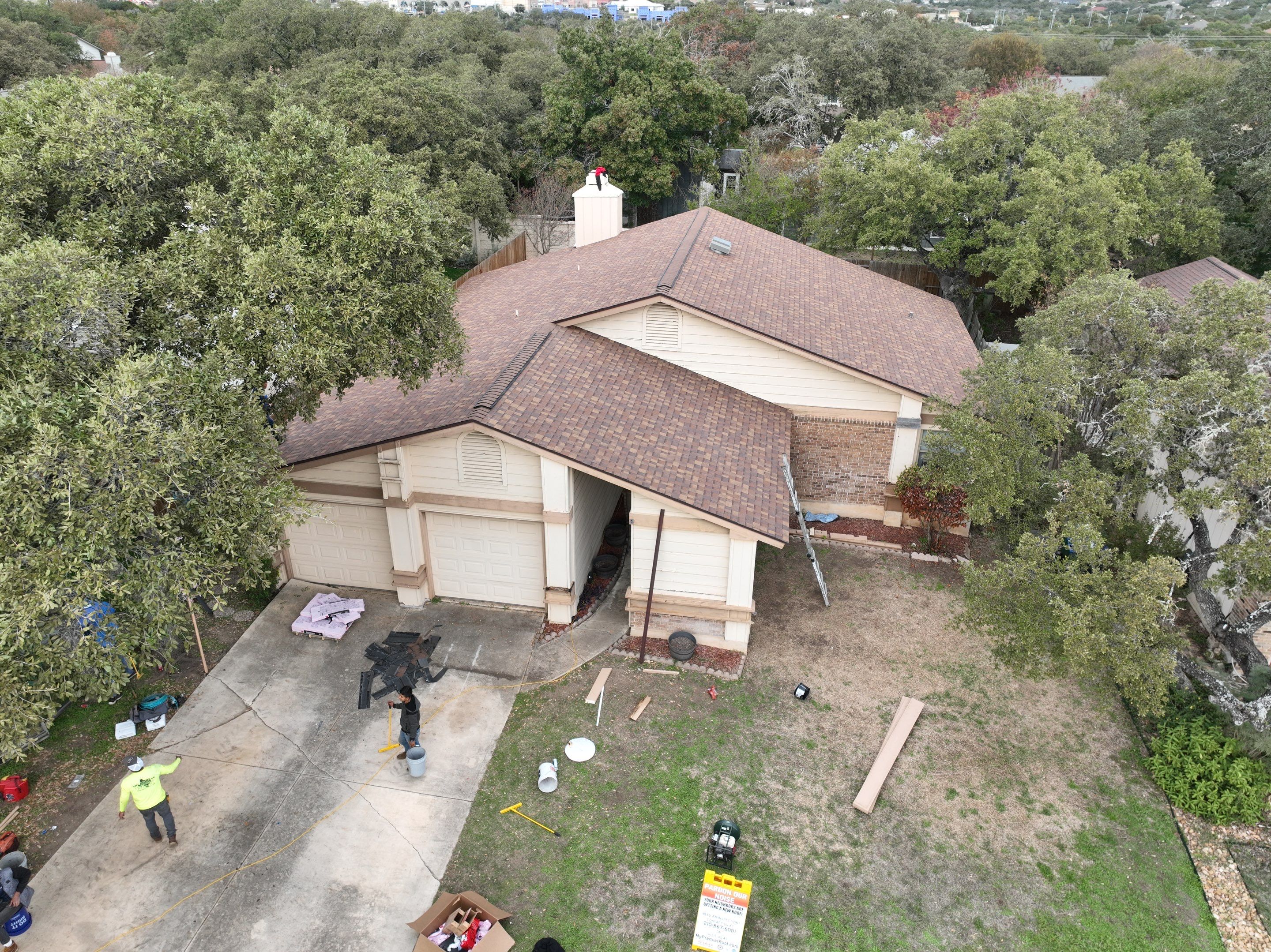 Residential Roof Replacement using Owens Corning Duration Designer 30 Year Laminate Shingle  by Premier Roofing and Contracting