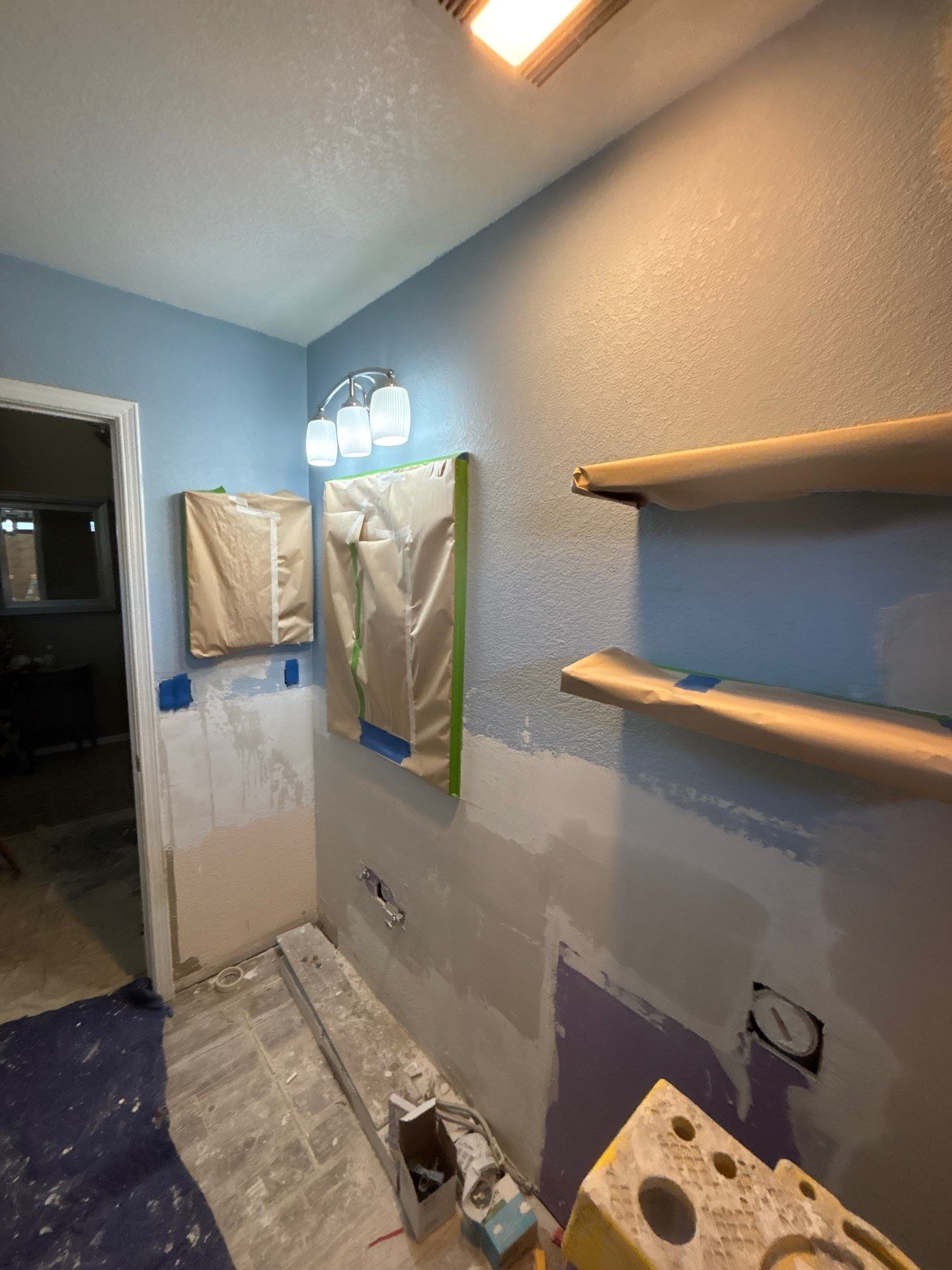 Bathroom Remodel with New Shower and Vanity by SC Remodeling
