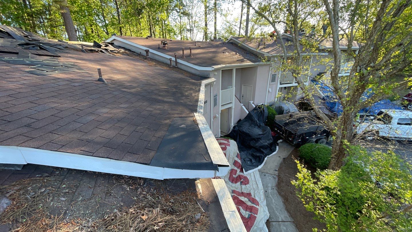 Commercial Roofing Installation using Owens Corning Autumn Brown by Inspector Roofing and Restoration