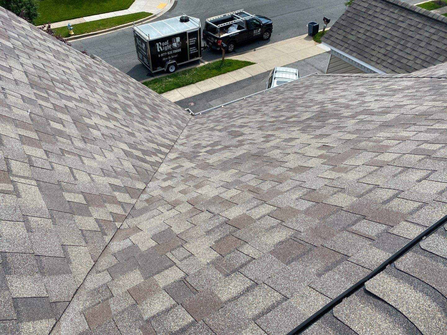 Residential Roofing Installation using CertainTeed Landmark AR - Weathered Wood by Roof Right Inc