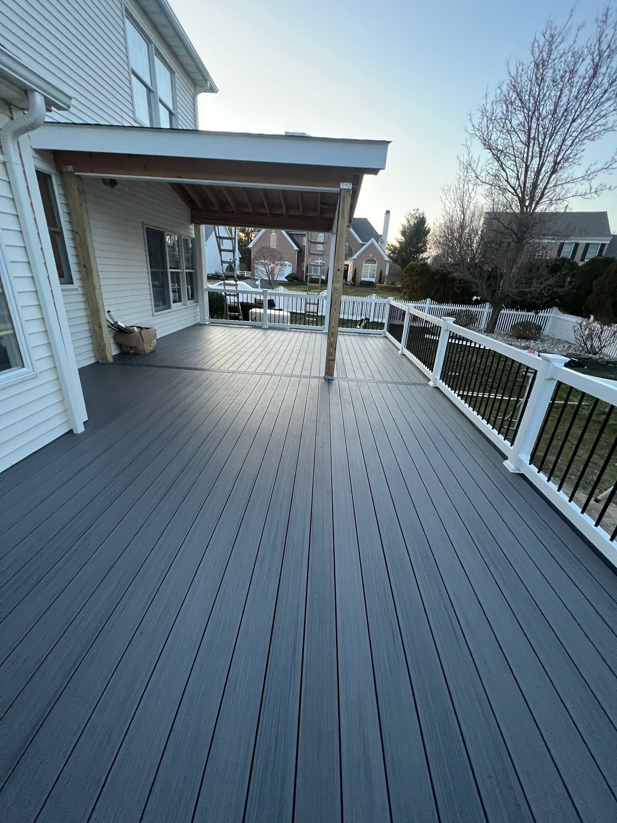 New deck With Porch  by deck guardian