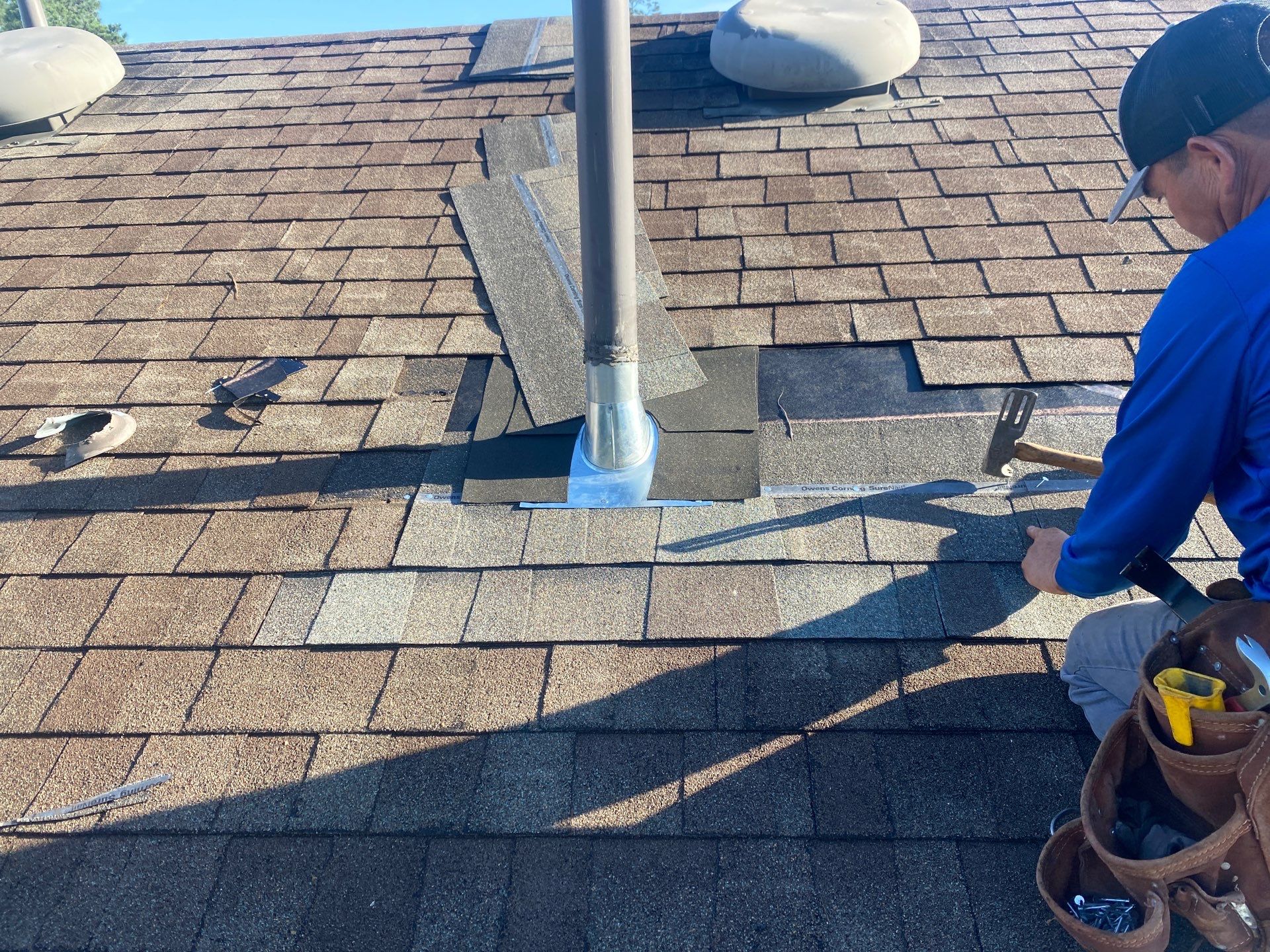 Residential Roofing Repair using Owen's Corning Duration (Lifetime) Shingles by Roof Repair Company