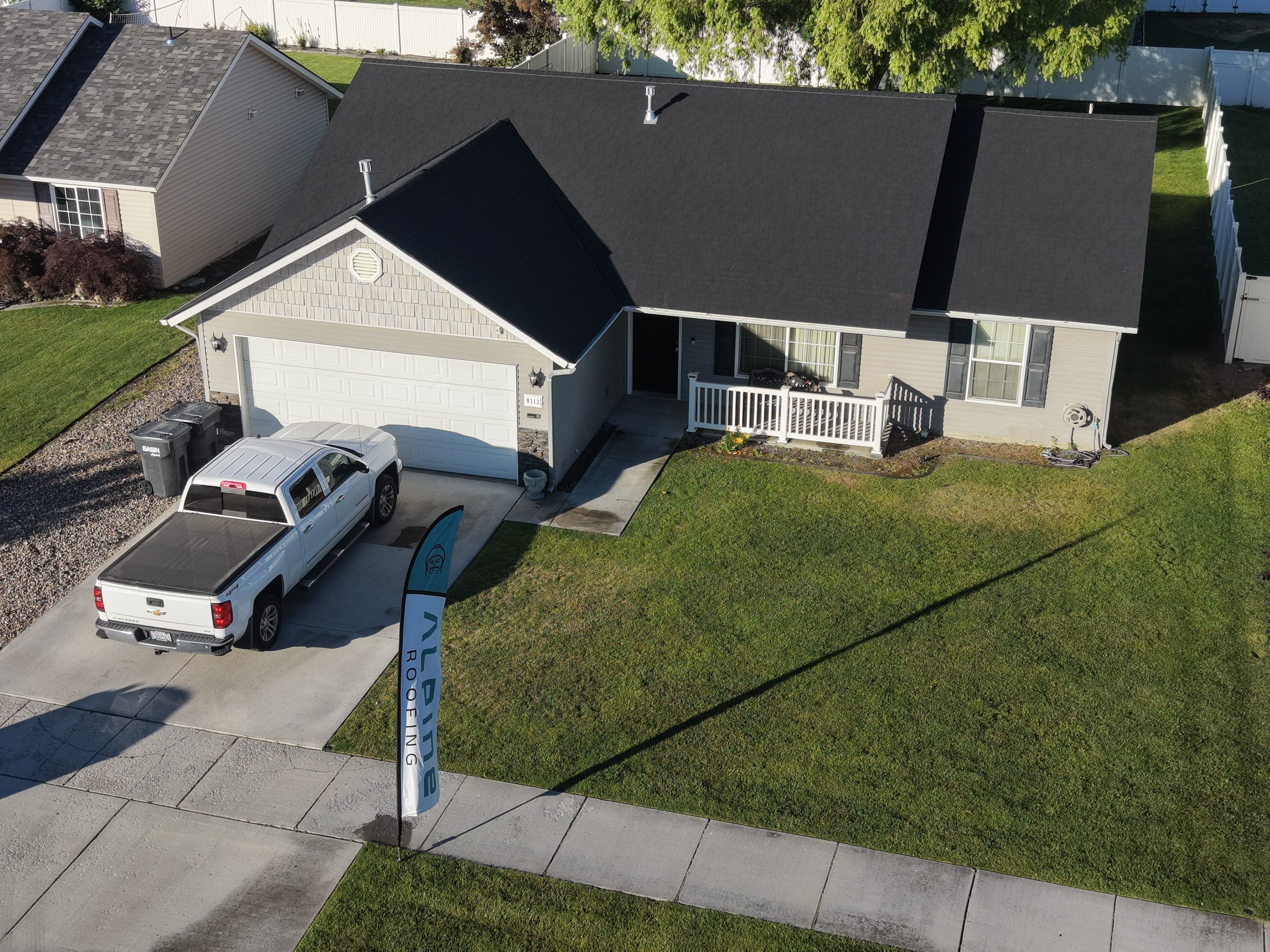 Full Residential Roof Replacement and Shingle Installation in Hudson Dr Pasco, WA 99301  The Denali System - Certainteed Landmark® Shingle - Cinder Black by Alpine Roofing