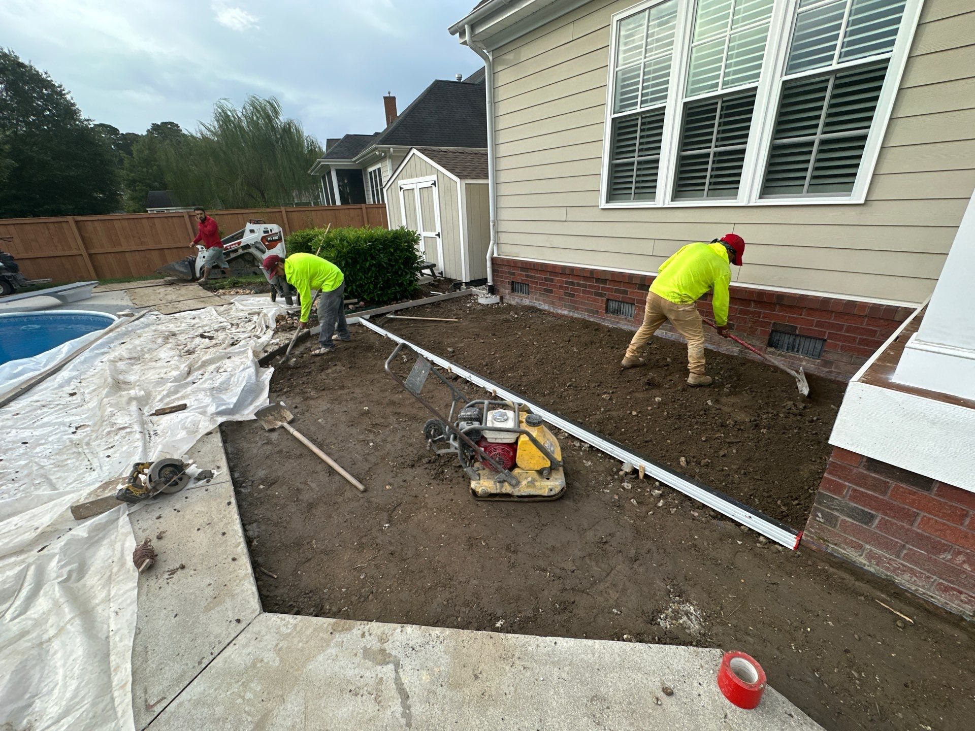 Project in Virginia Beach by Sam The Concrete Man Virginia Beach