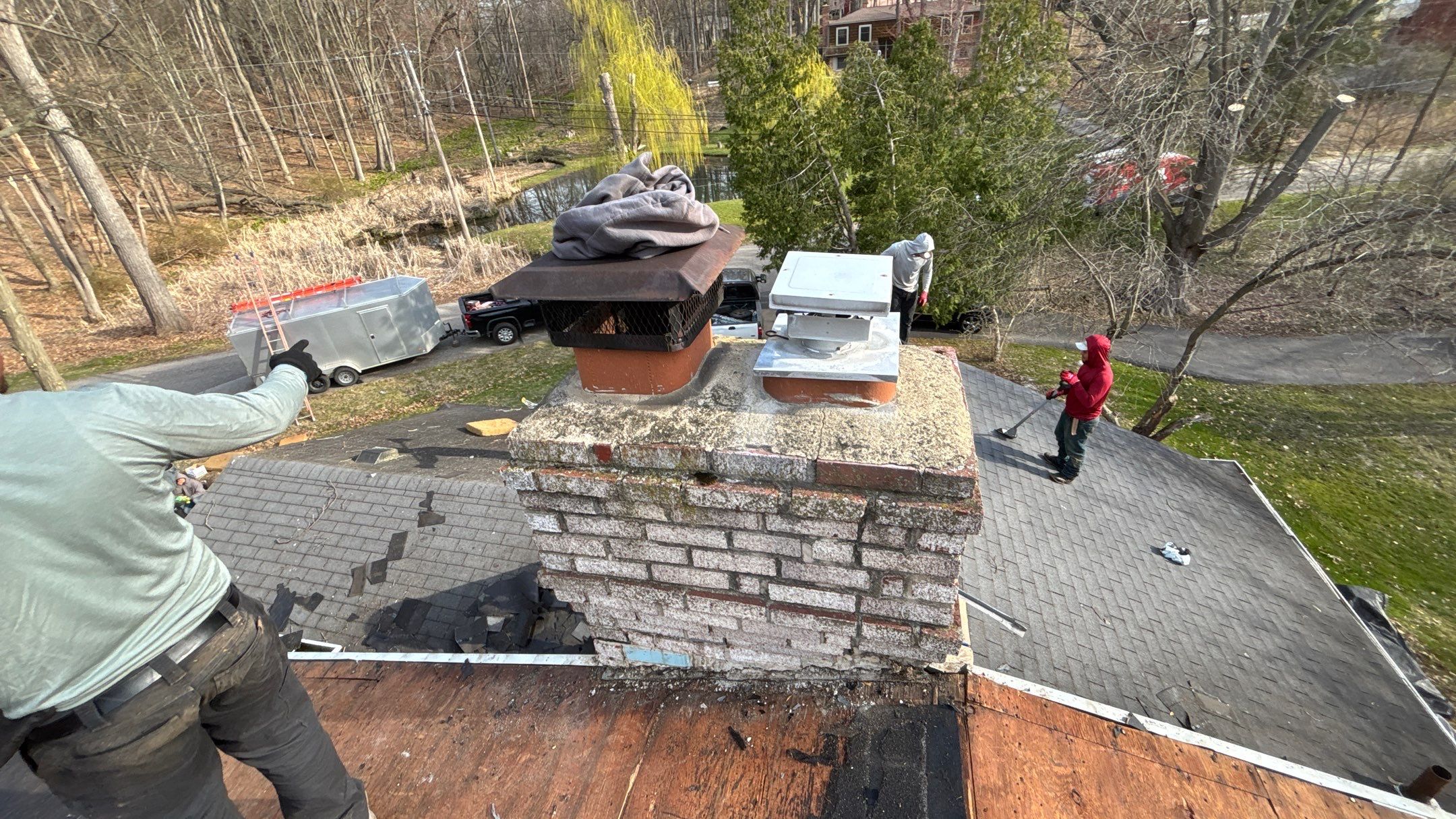 Roof Replacement using CertainTeed Landmark Moire Black by 180 Contractors