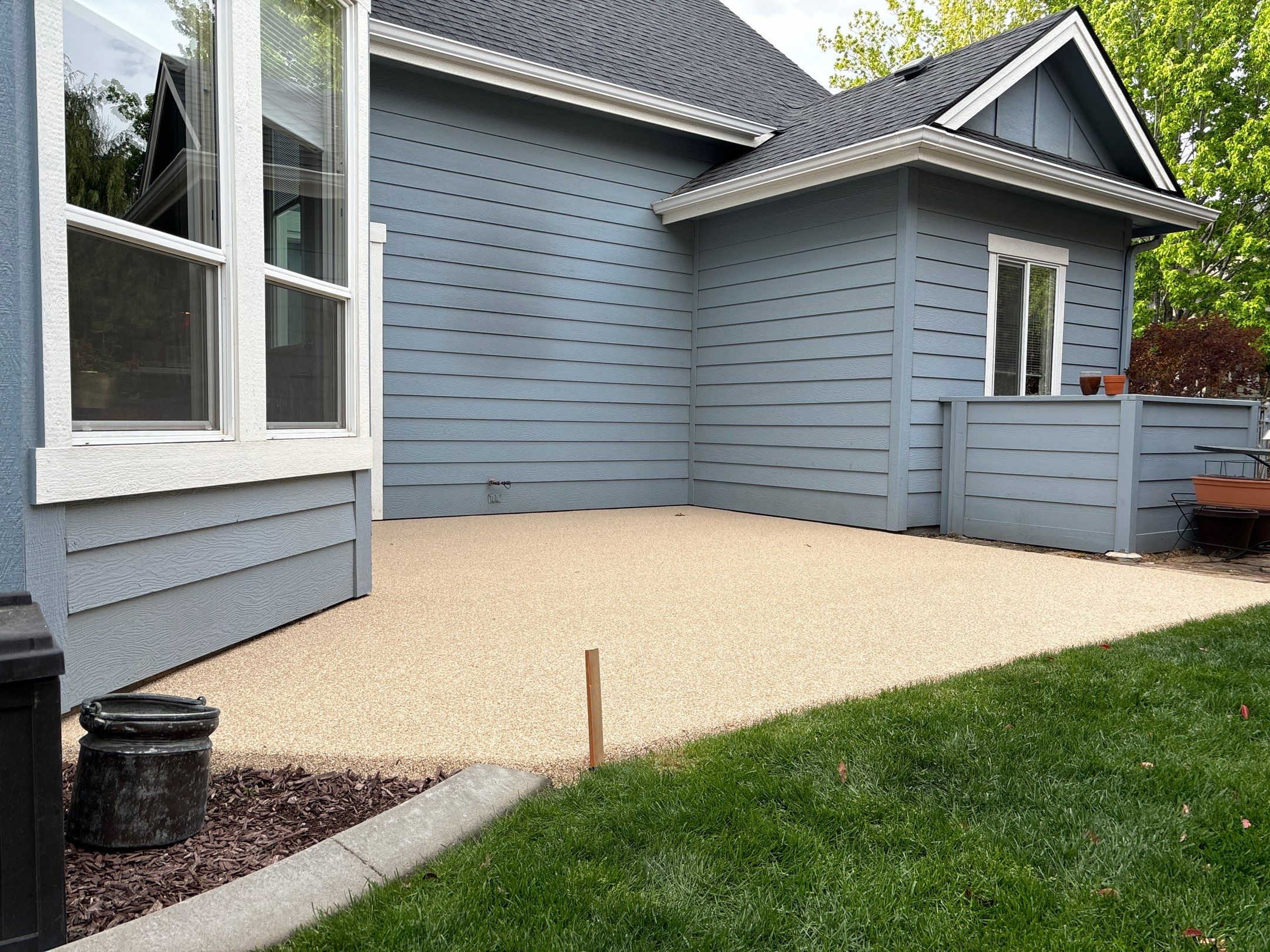 Flaking and Deteriorating Patio Made NEW! by Mr. Mudd Concrete