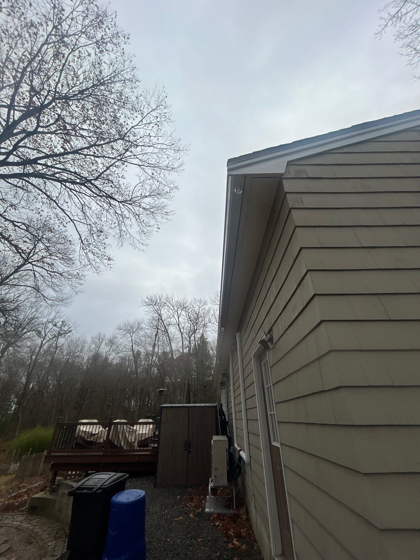 Chelmsford Garage Gutter System with French Drain Integration by Mighty Dog Roofing of Greater Middlesex County
