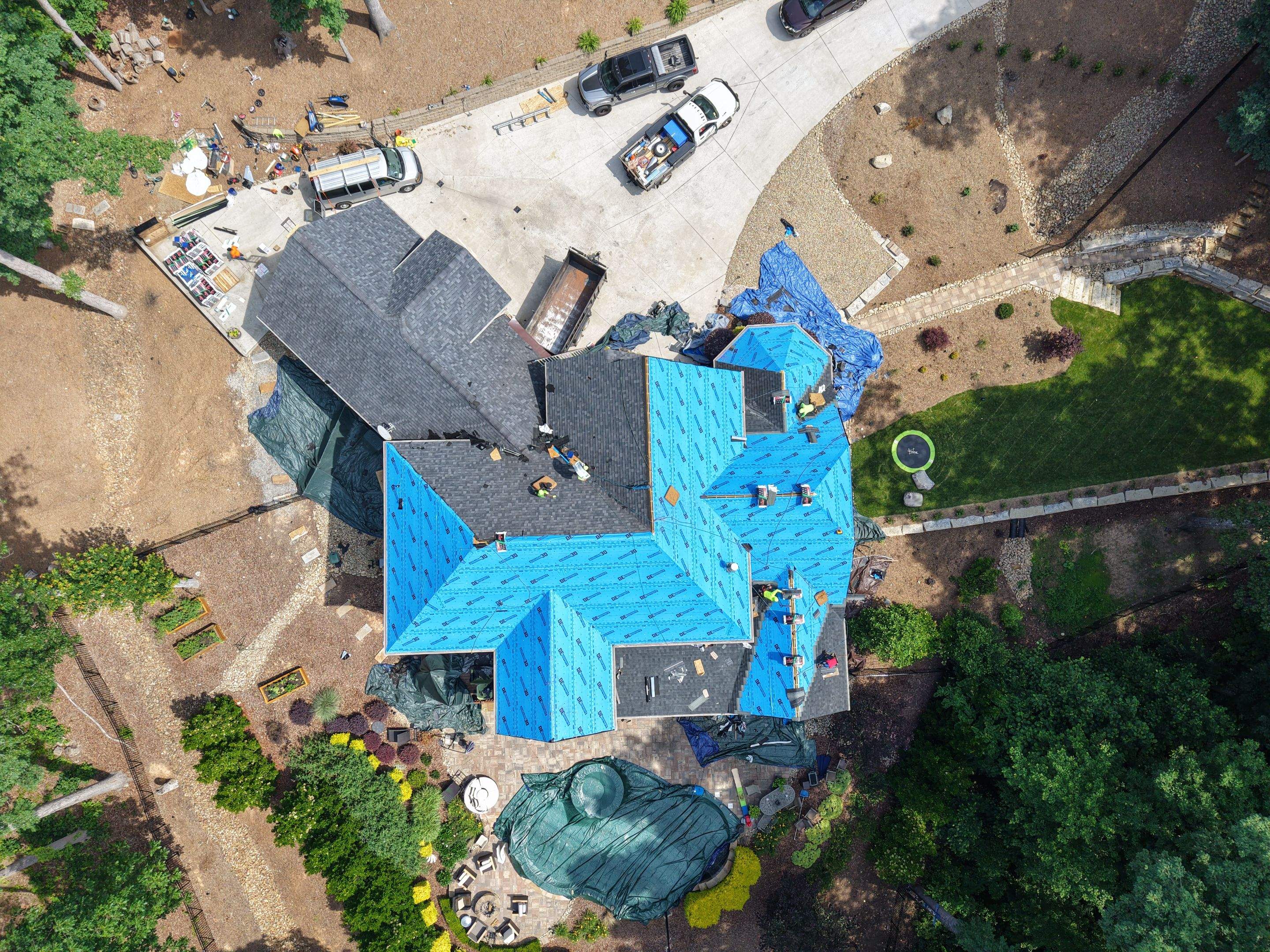 Residential Roofing Installation using TAMKO Titan XT Rustic Black by RISE Roofing & Restoration, LLC