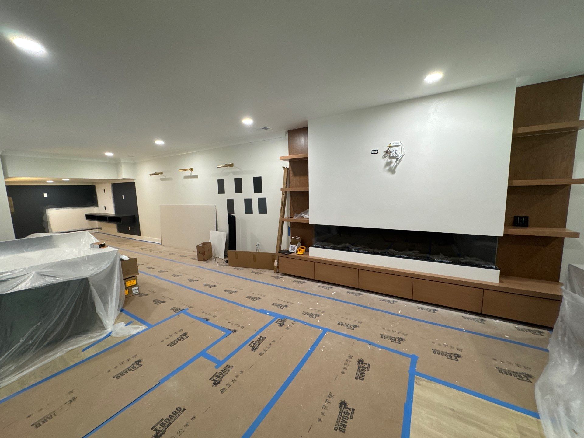 Modern Marietta Interior Renovation with Custom Built-ins and Wine Cellar by Swift Home Renovations