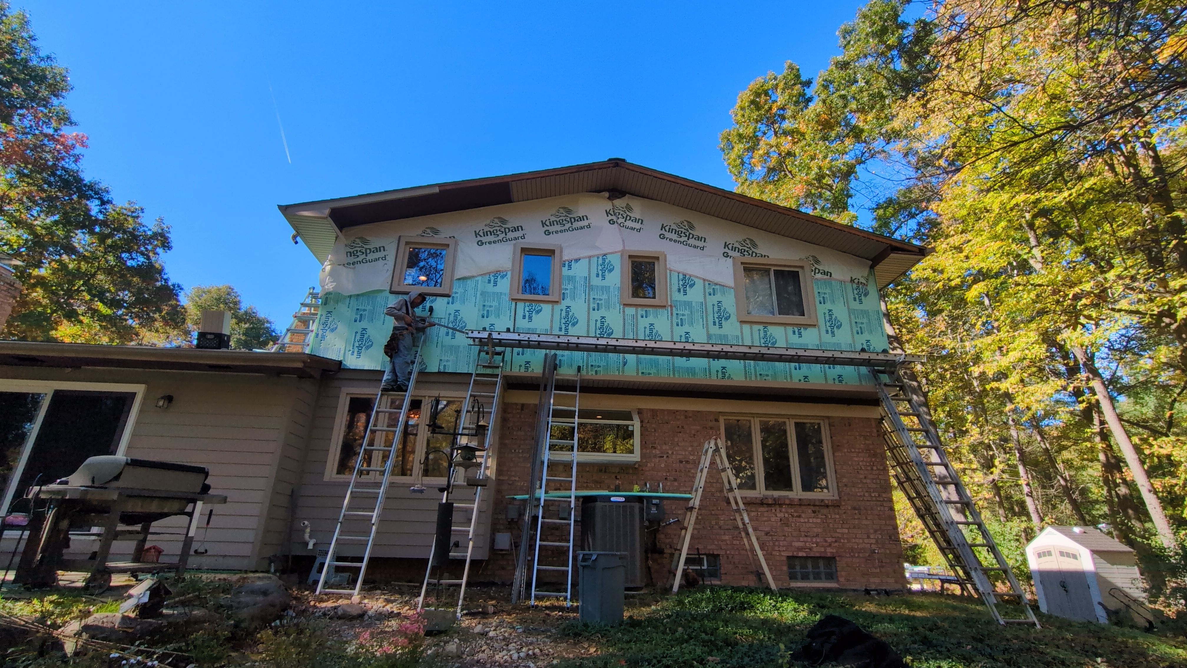 Siding Replacement using Alside Charter Oak D4.5" by 180 Contractors
