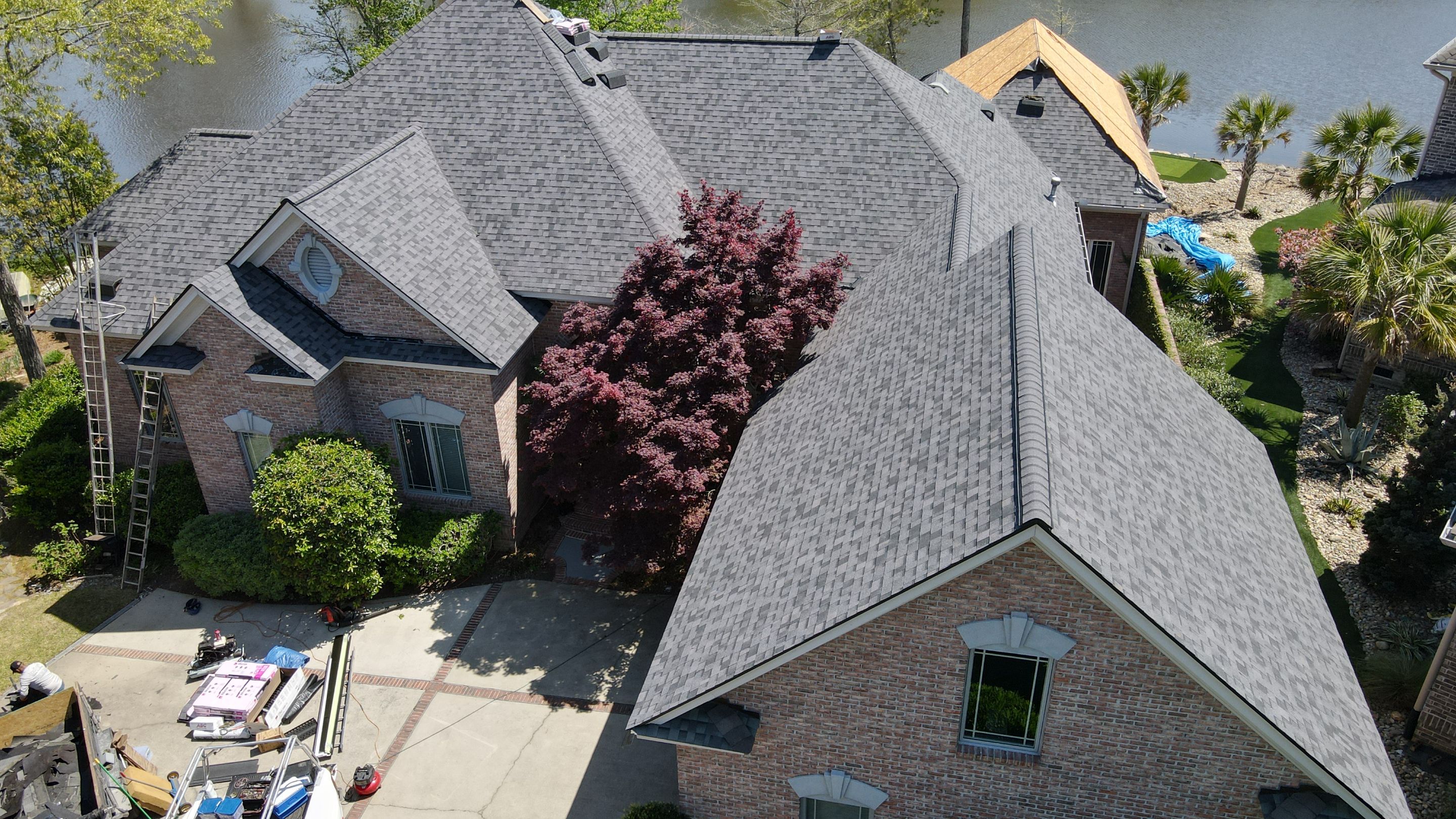 Residential Roofing Installation using Owens Corning Duration Midnight Plum by Indigo State Roofing