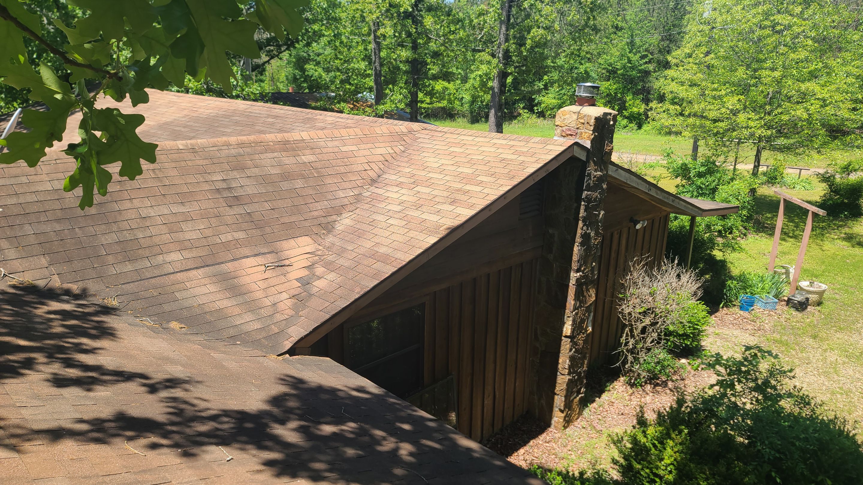 Storm Restoration Reroof: 25 Year 3-Tab Shingle by Hostetler Roofing