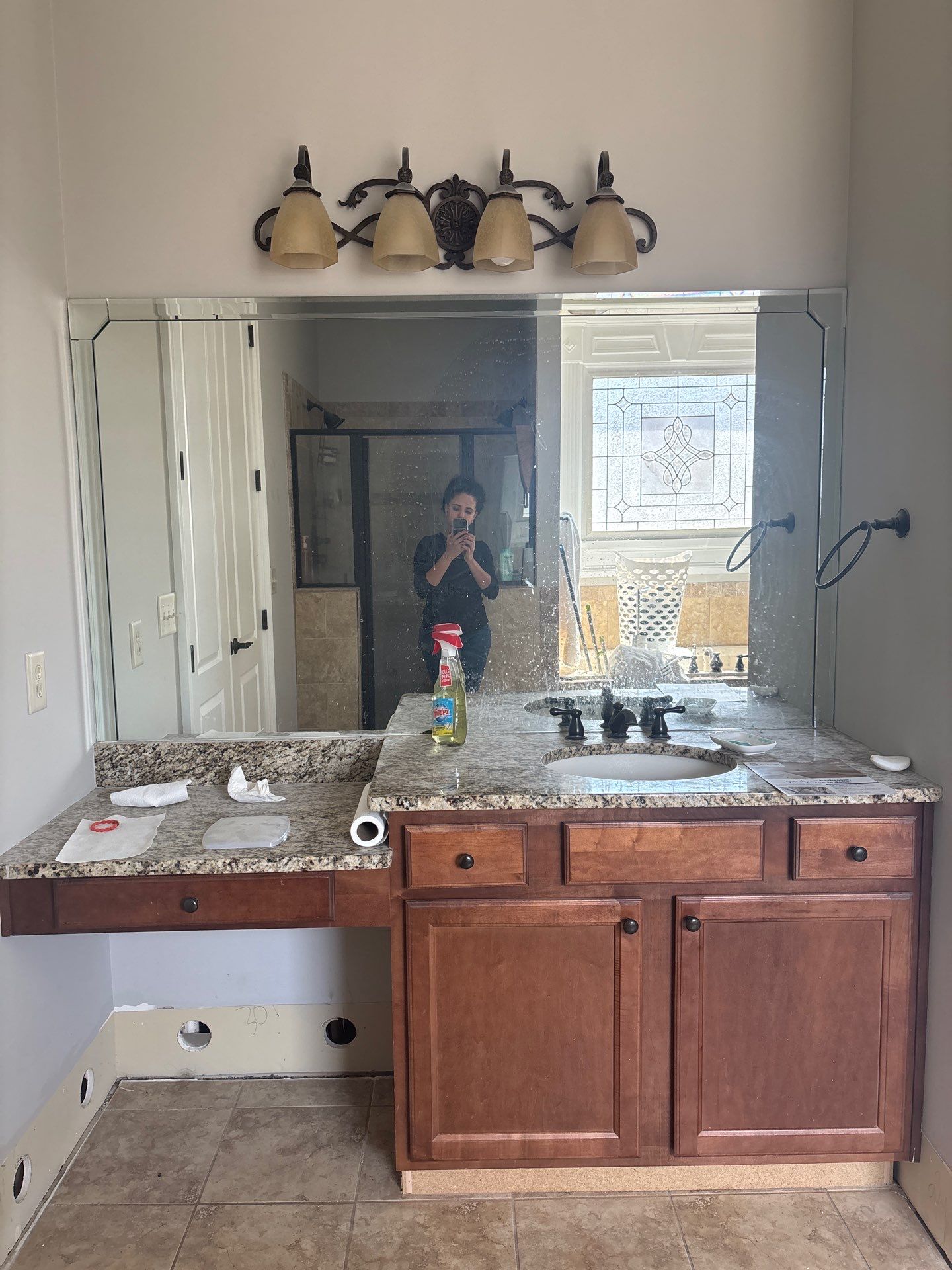 Master bathroom renovation by Prudencio