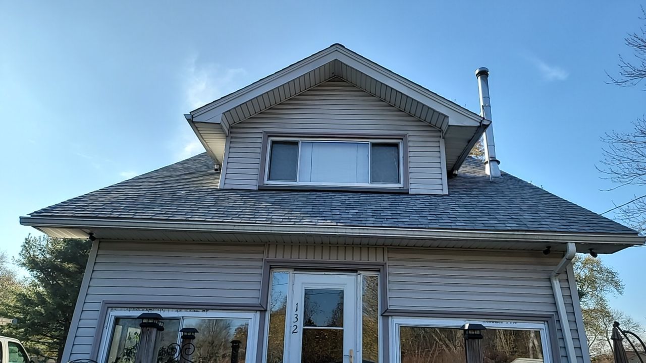 CERTAINTEED LANDMARK COLOR: COBBLESTONE GREY DRIP EDGE: WHITE by Eagle Eye Roofing