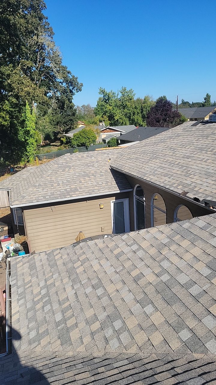 Residential Roofing Installation using IKO Dynasty (Color: Biscayne) by Orezona Building & Roofing Company, Inc.