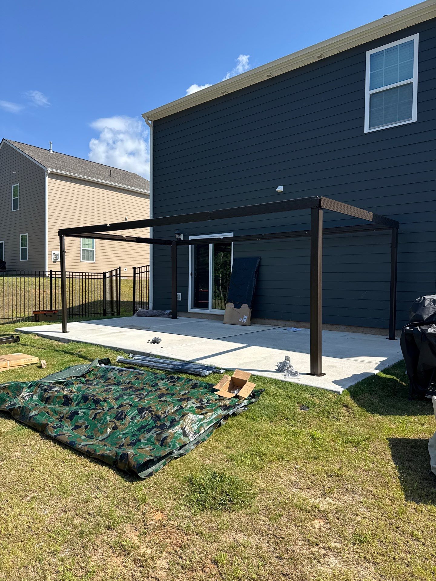 Pergola Assembly & Install Complete! by A Step Above Handy LLC