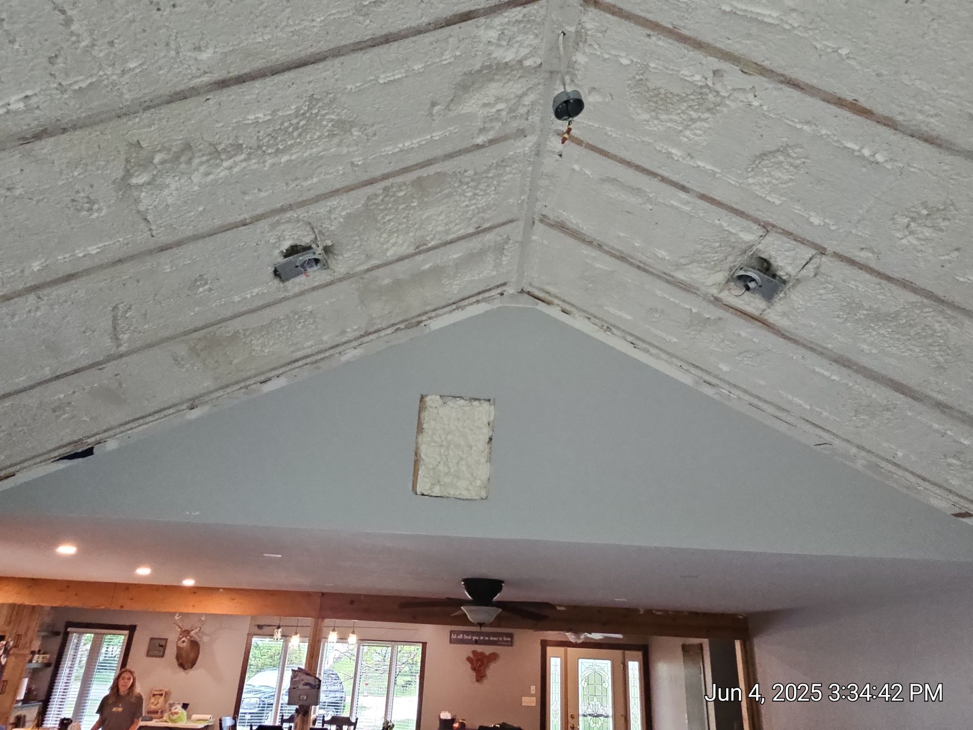 Removing a bad foam install by a national company by M.Y INSULATION LLC