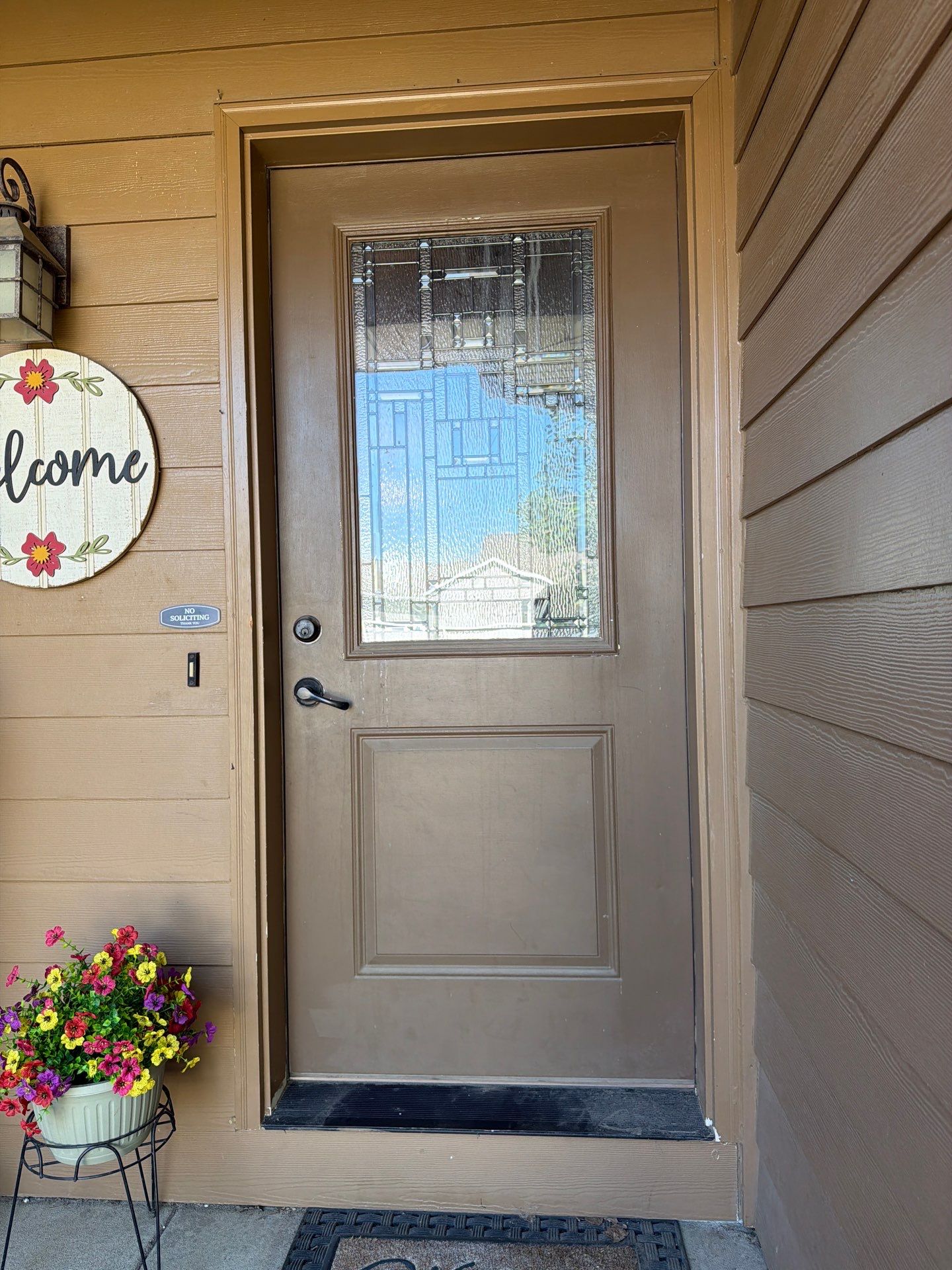 Full Exterior Residential Painting and Siding Refresh in Tea by Select Painting, Coatings & Garage Cabinets