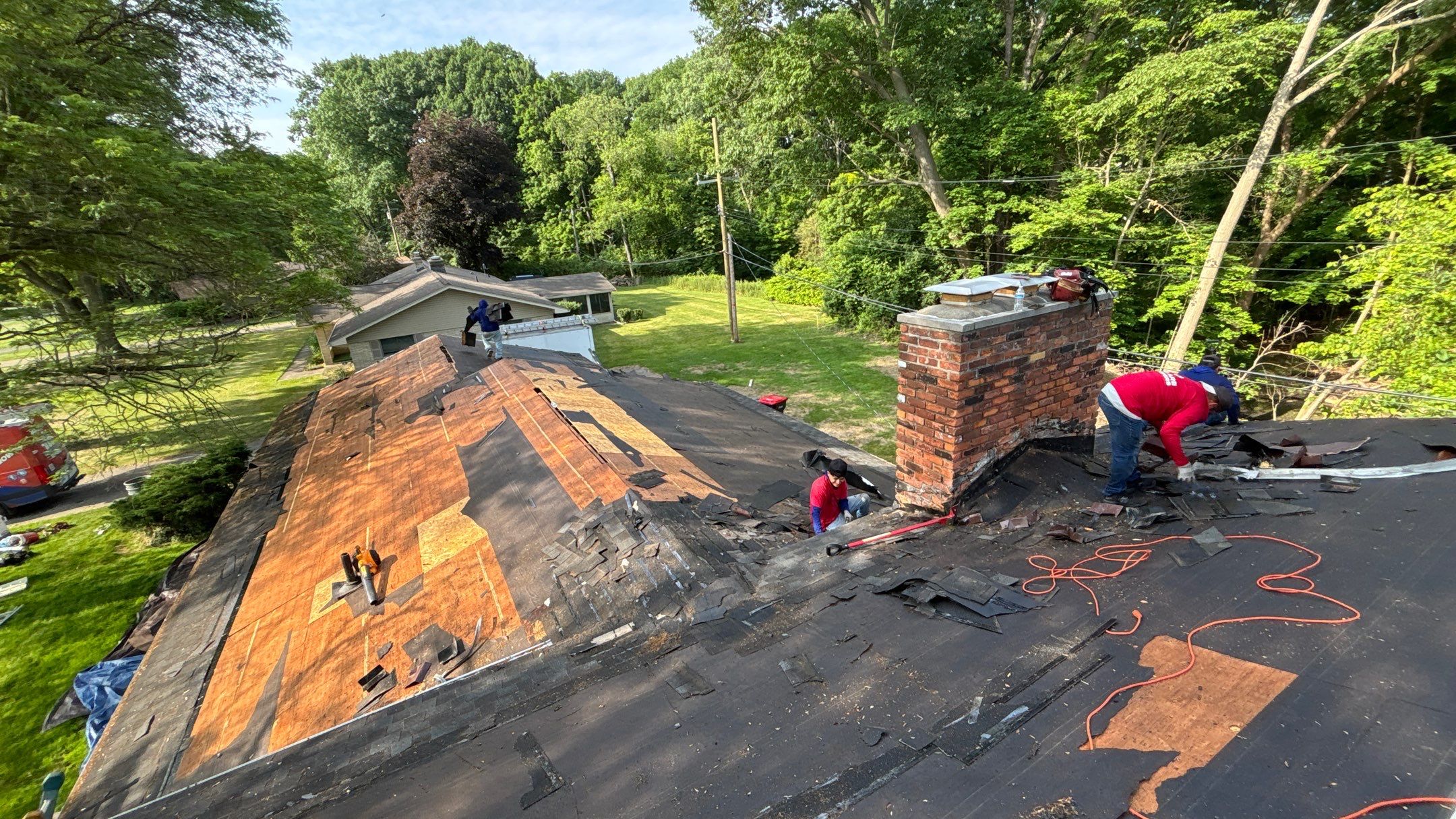 Roof Replacement using Owens Corning Estate Gray by 180 Contractors