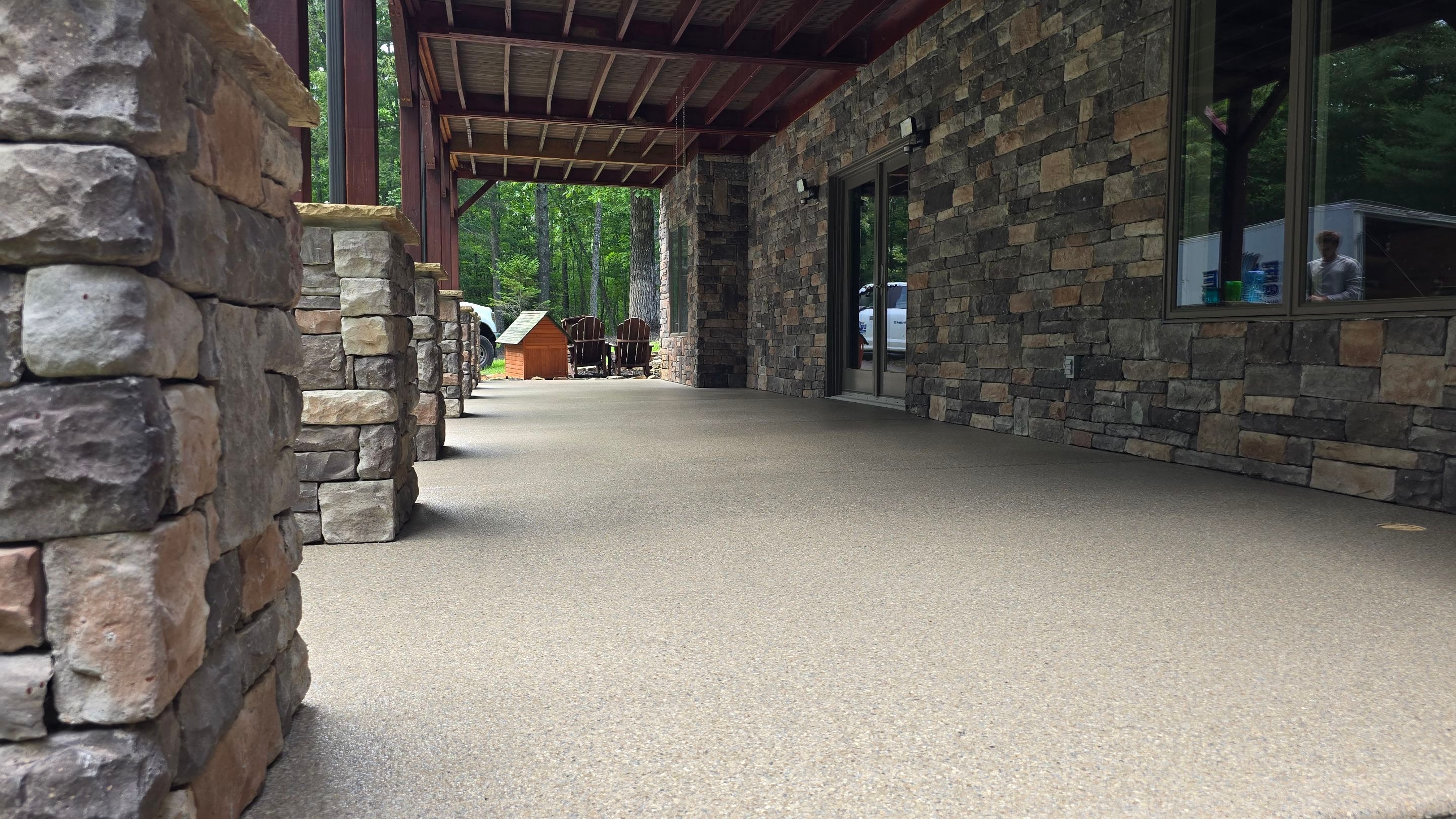 Patio using Obsidian by Elite Floor Solutions