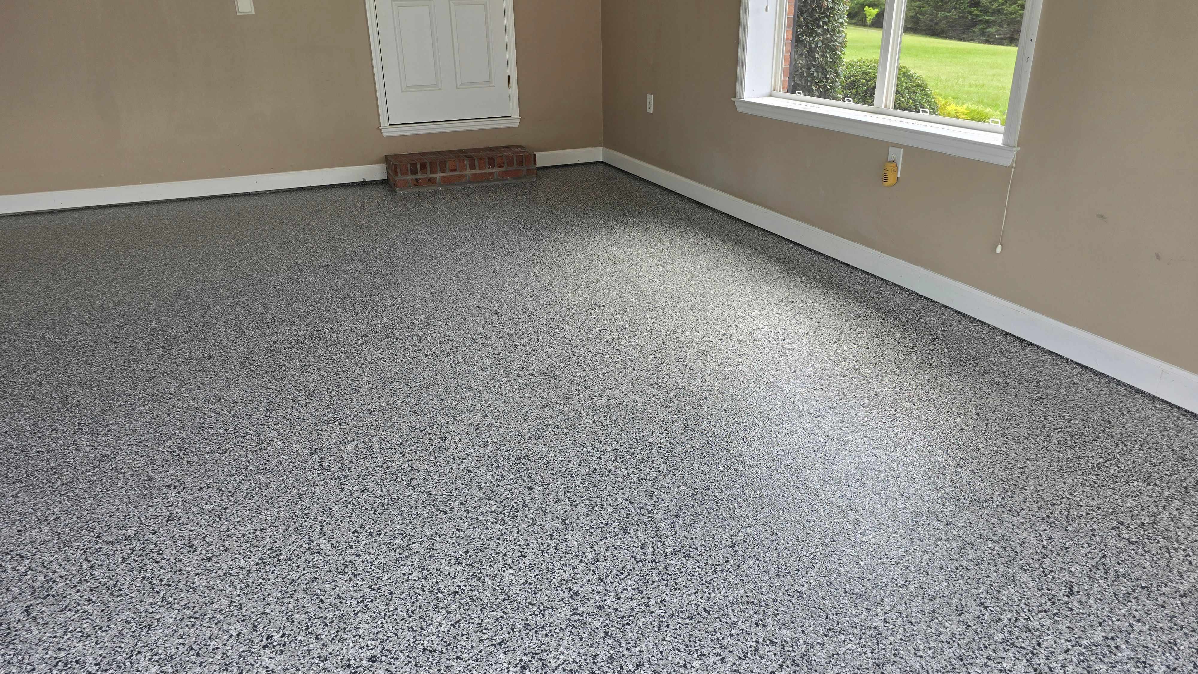 Garage using Gravel by Elite Floor Solutions