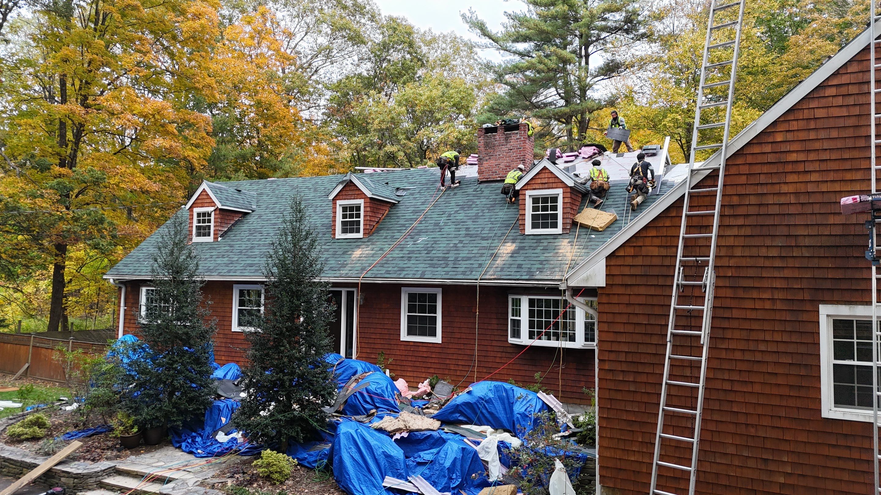 Owens Corning Duration : Chateau Green with Copper Accents in Avon, CT by Golden Shield Roofing
