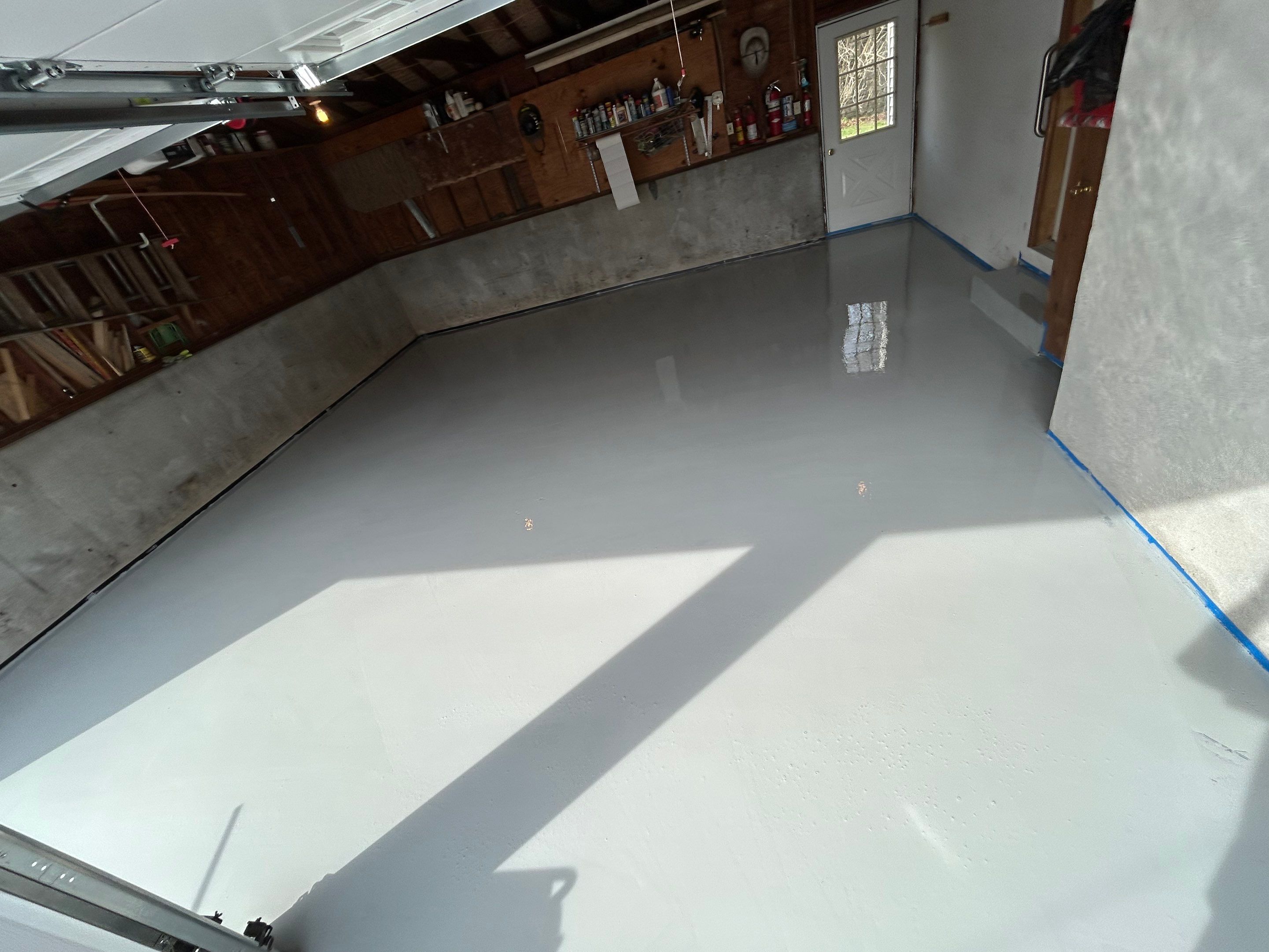 Garage Floor Coating Installation by DiGiorgi Roofing and Siding Inc