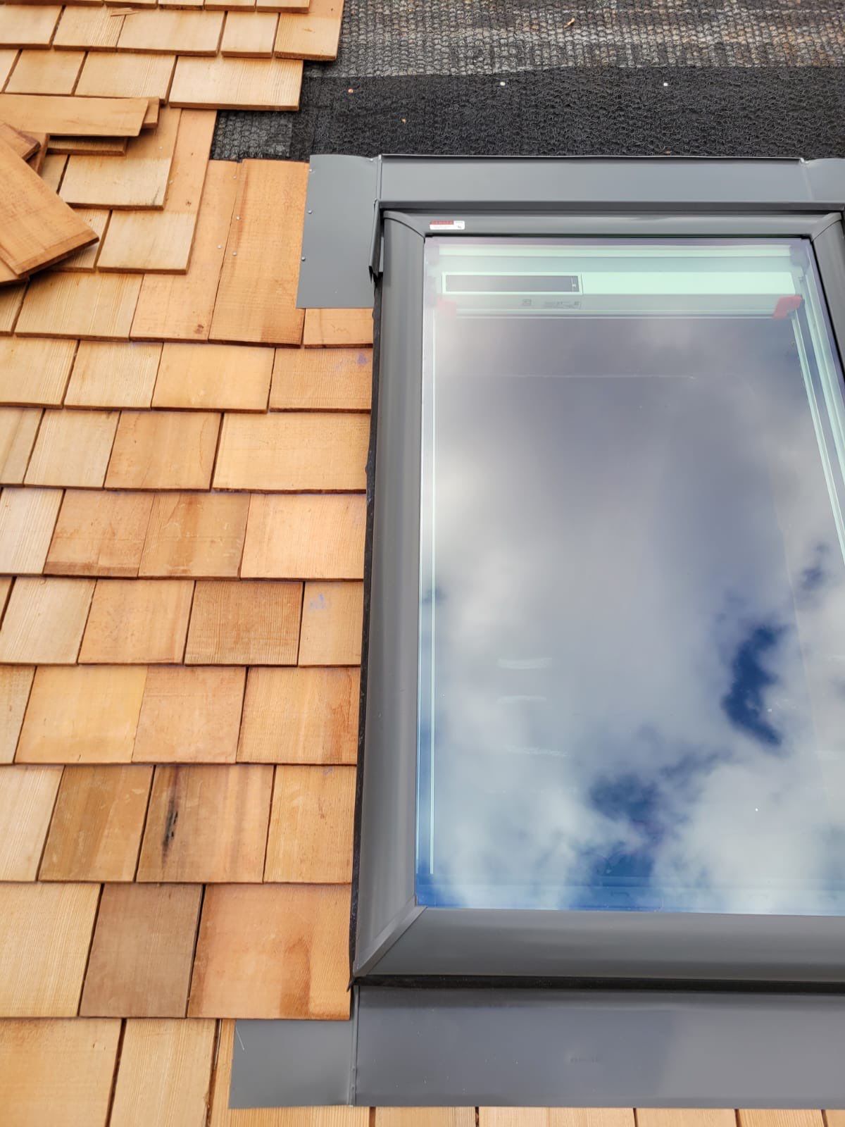 Residential Roofing Installation using Wood Shake by A Plus Exterior