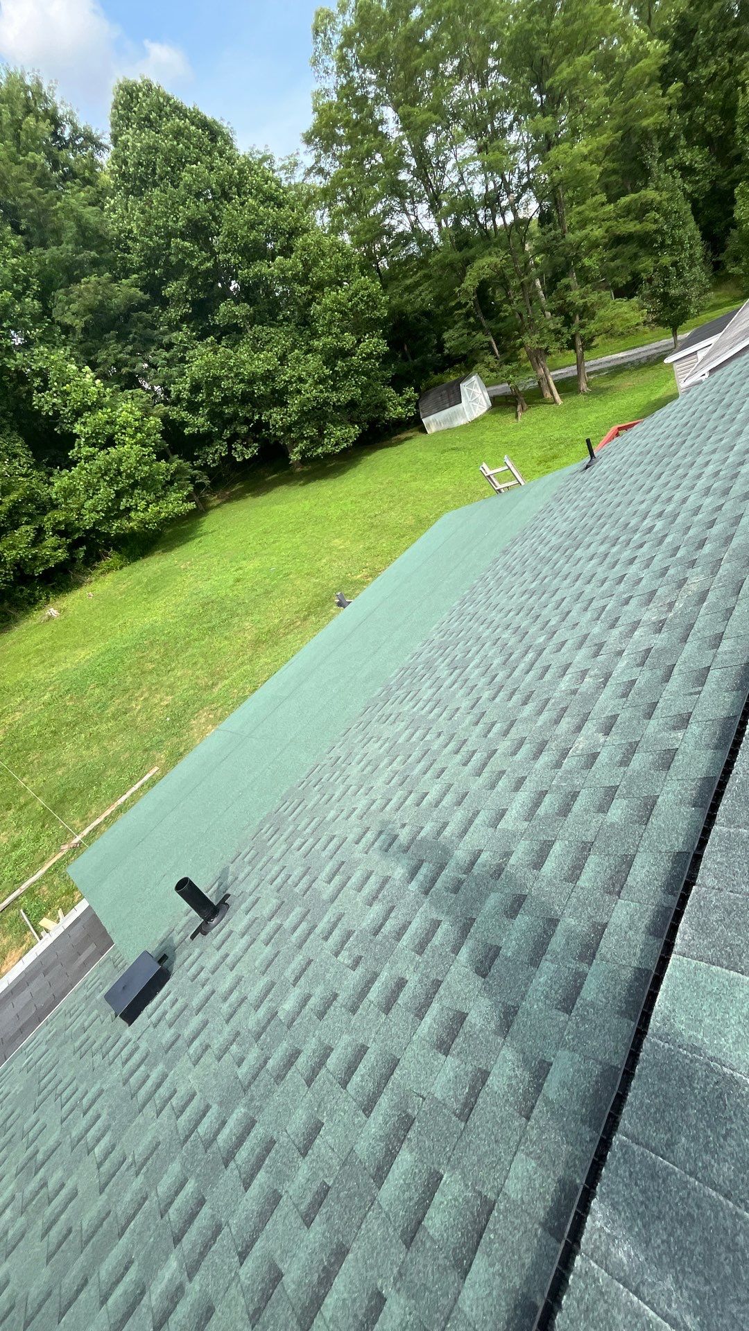 Residential Roofing Installation using GAF Timberline HDZ Hunter Green by Rainstoppers Roofing