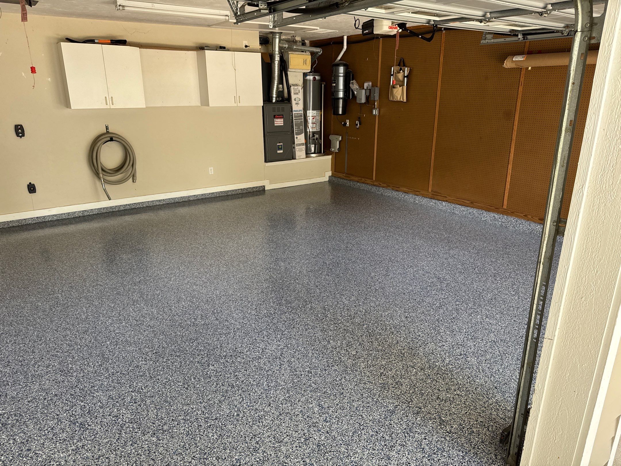 Garage Project by Cross Creek Concrete Coatings in Denim by Cross Creek Concrete Coatings
