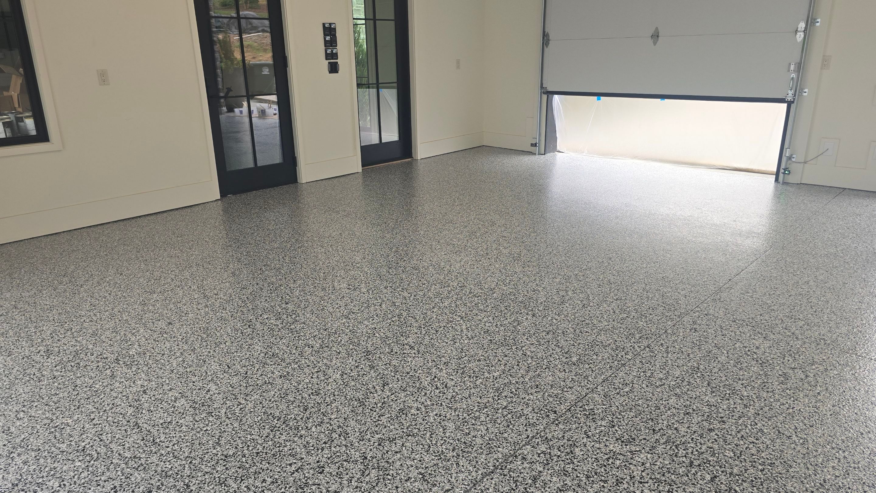 Garage using Domino by Elite Floor Solutions