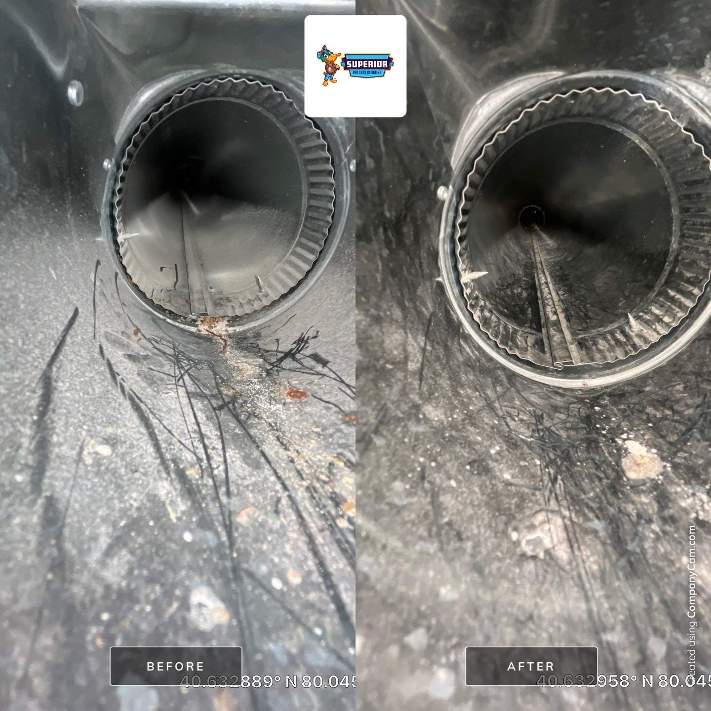 Air Duct Cleaning With a Vacuum Truck in Wexford, PA. by Superior Air Duct Cleaning