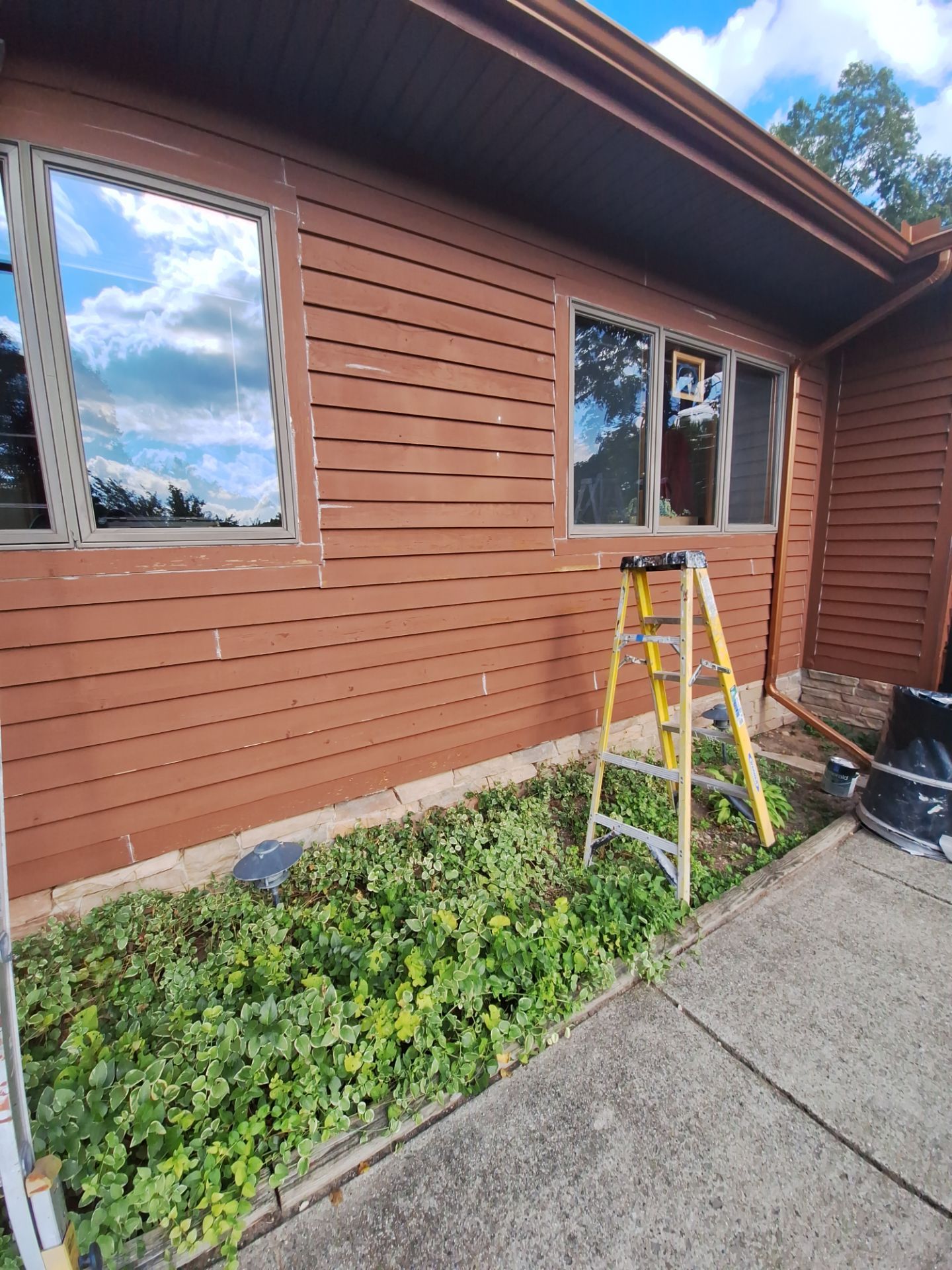 Color update with exterior staining and painting by Gordon Painting