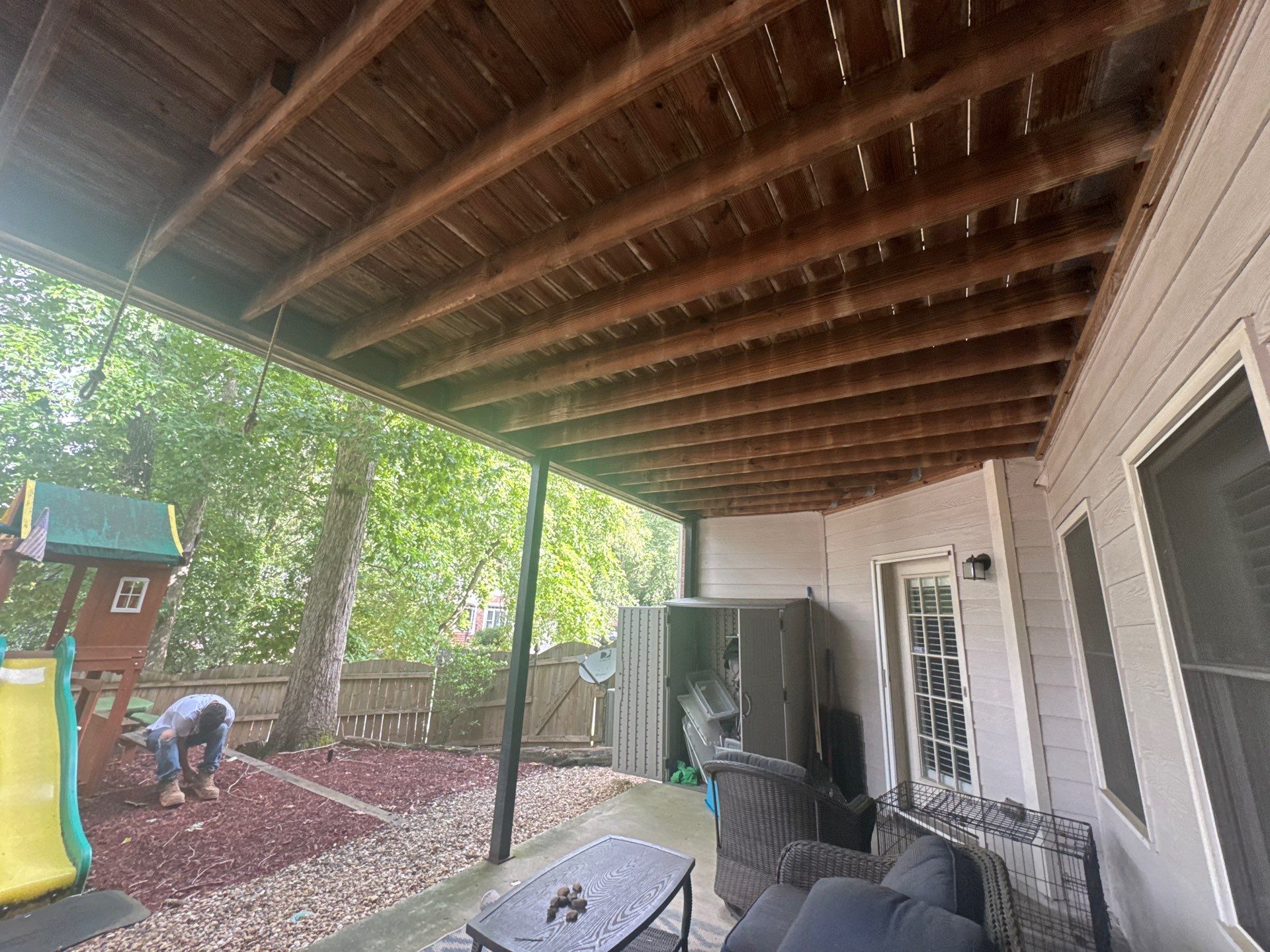 Elevated Covered Deck Construction and Porch Remodel in Mableton by Swift Home Renovations