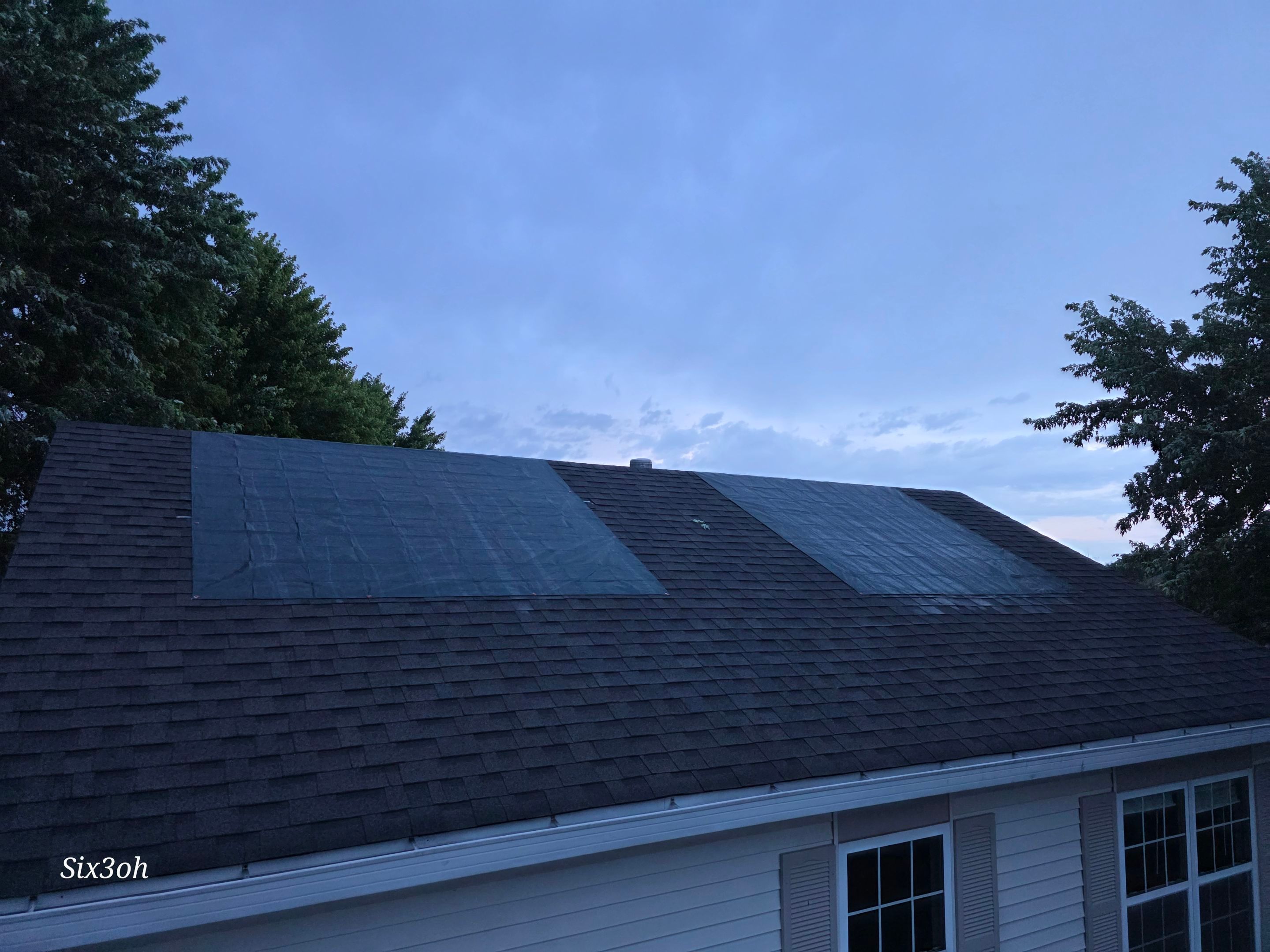 Roof and gutter replacement by hail and wind damage by Just Brilliant Restoration JBR