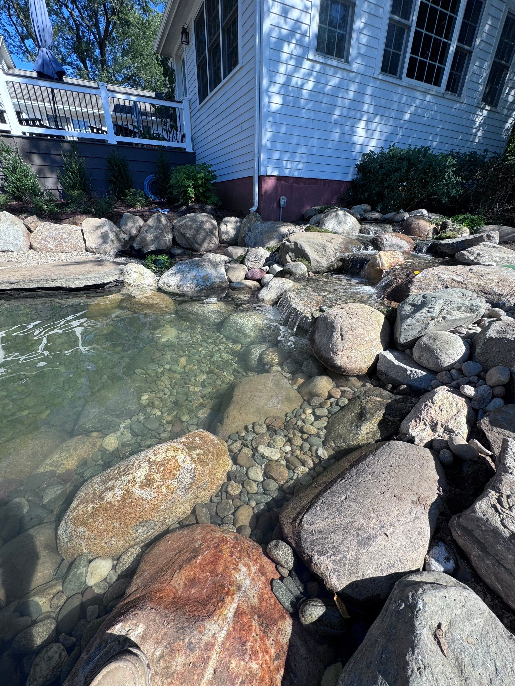 NEW 13’x18’x3' koi pond with 8' waterfall and lots of extra features by Wicked Water Gardens
