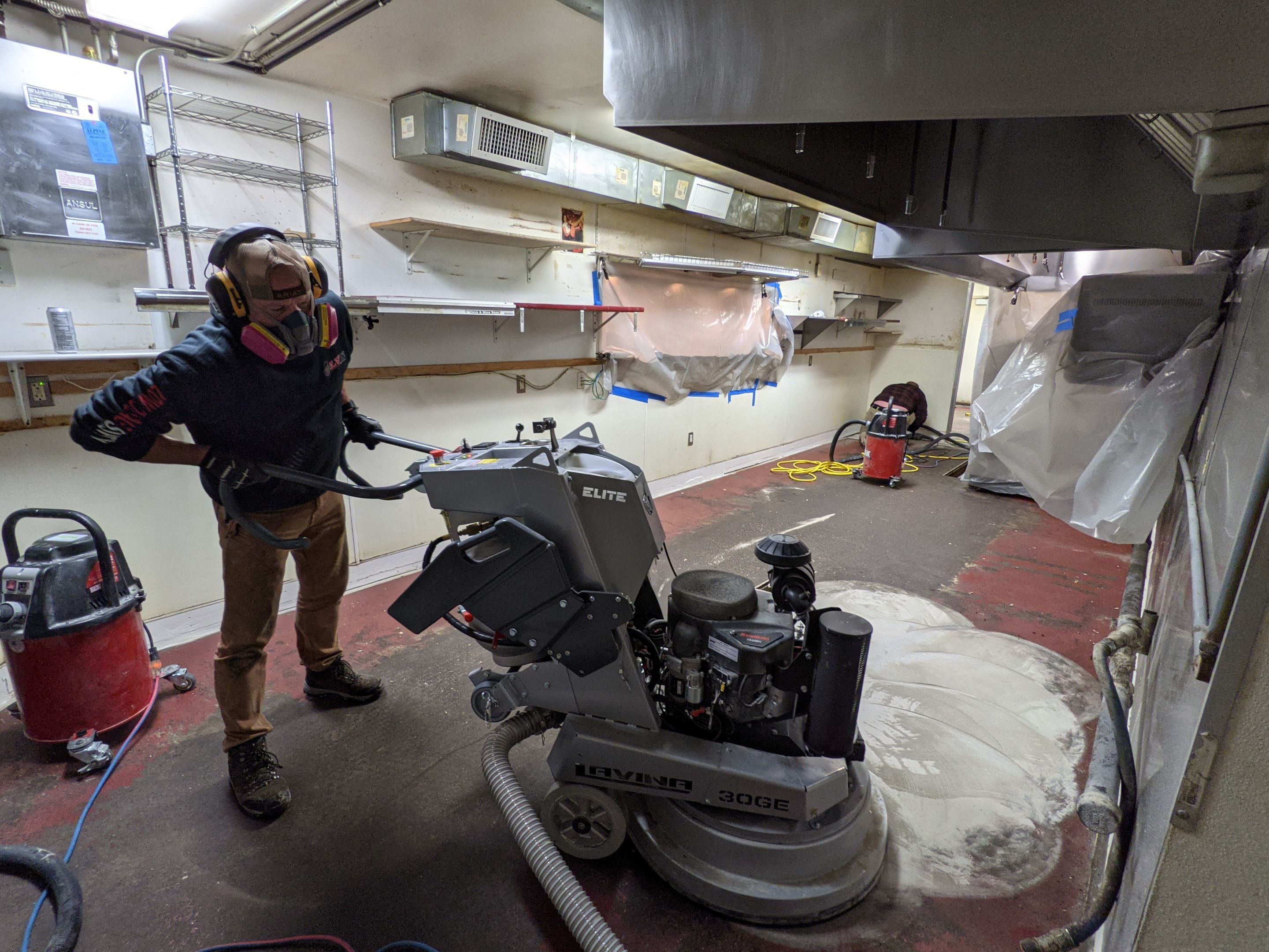 Commercial Floor Transformation using Penntek Evolution System by Croc Coatings, LLC