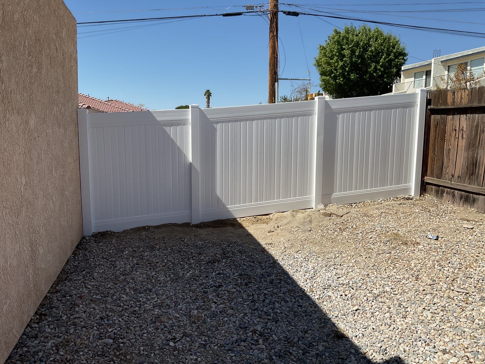 4' and 6' Privacy Vinyl with 2-Rail Ranch Style Vinyl Fence by Fence Guys Inc.