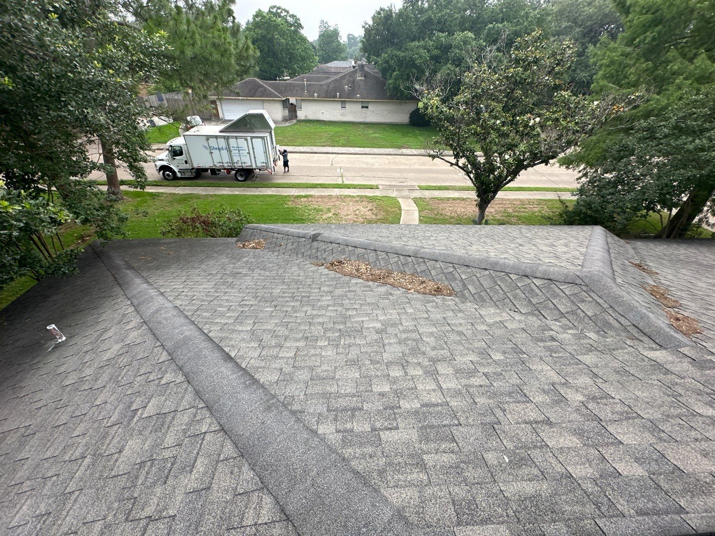 Hail Damage using Owen's Corning Duration (Lifetime) Shingles by Roof Repair Company