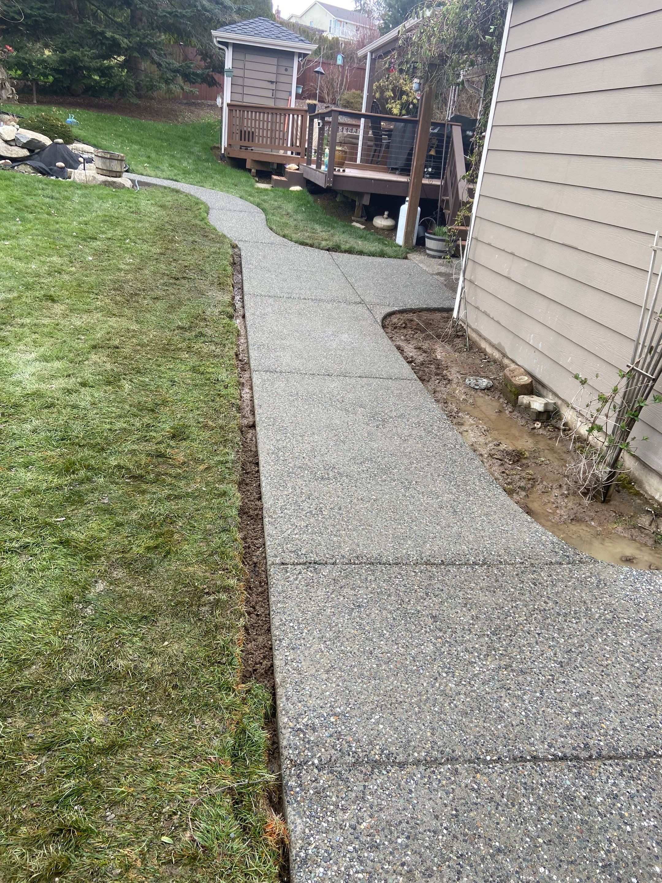 Wayne | Concrete patio & Walkway by Jireh Asphalt & Concrete Inc 