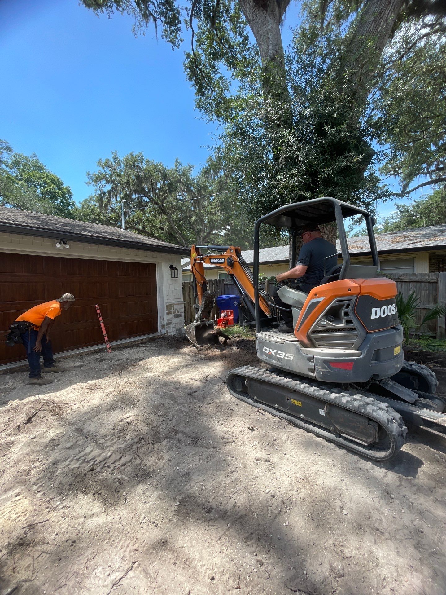 Concrete Driveway Replacement and Expansion in Orange Park by Burlington Concrete & Asphalt Inc
